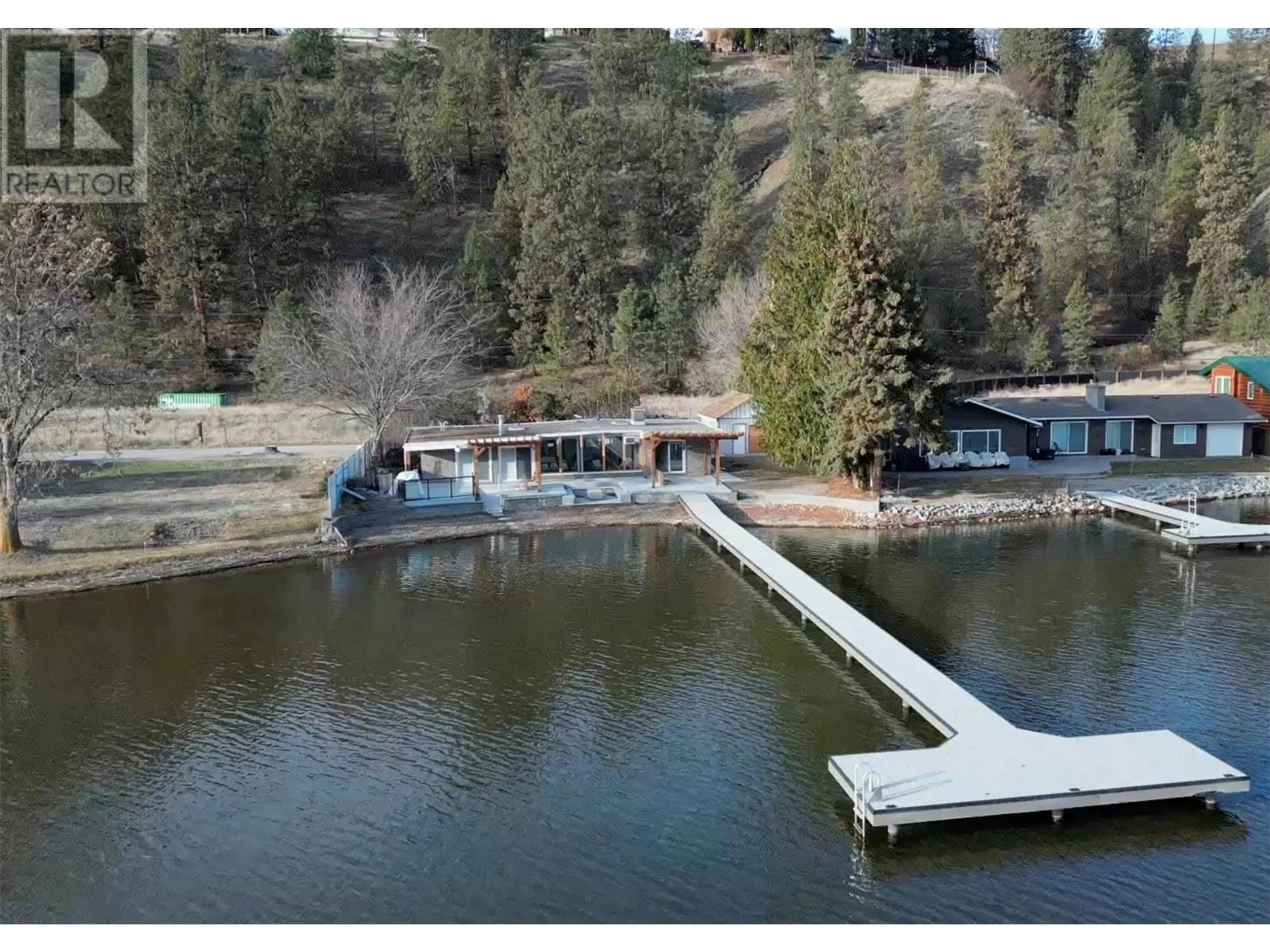 A pic from outside/outdoor area/front of a property/back of a property/a pic from drone, water/lake/river/ocean view for 266 ALDER AVENUE, Kaleden British Columbia V0H1K0