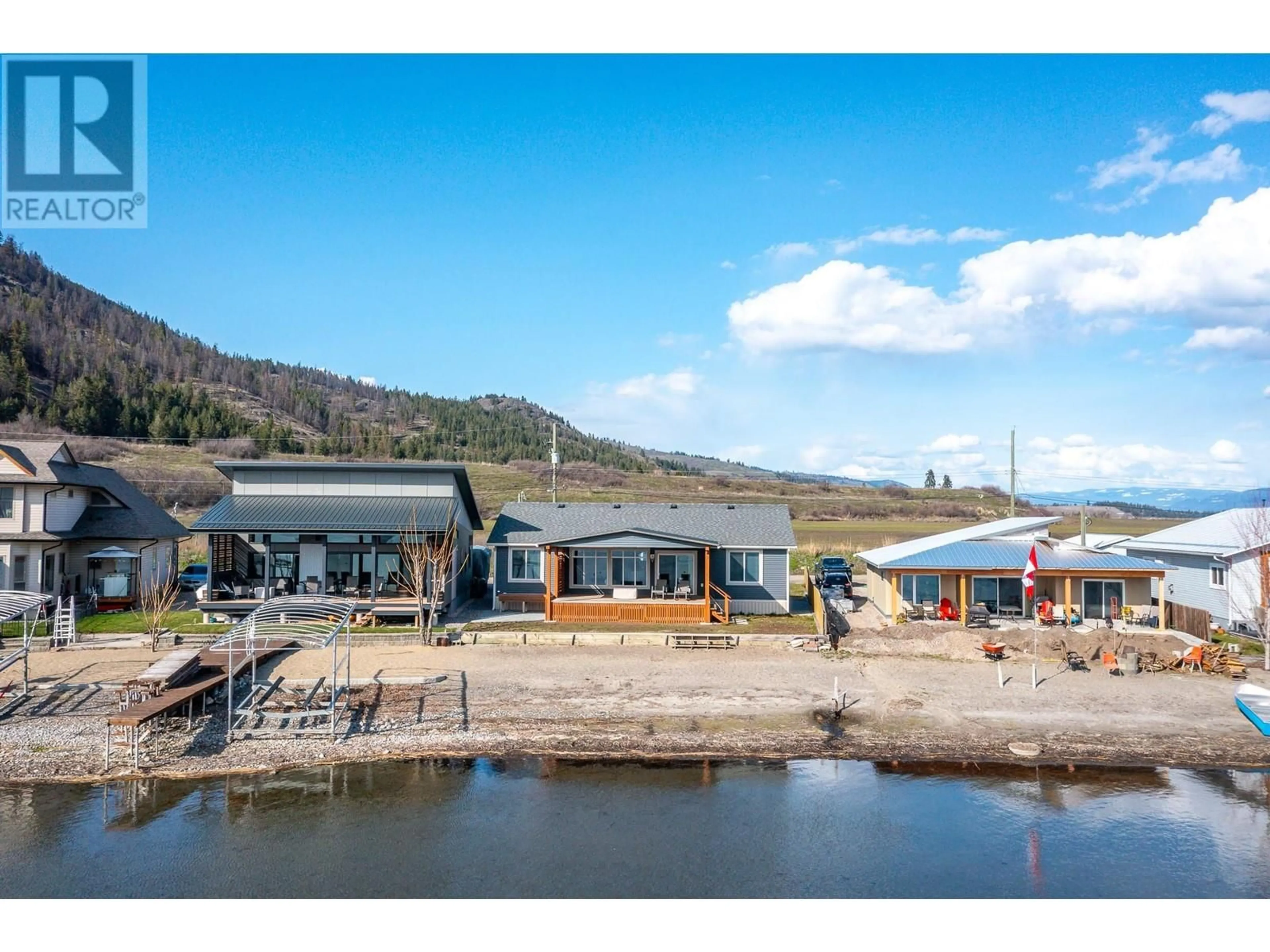 A pic from outside/outdoor area/front of a property/back of a property/a pic from drone, water/lake/river/ocean view for 11 LOUIS ESTATES ROAD, Vernon British Columbia V1H2A6