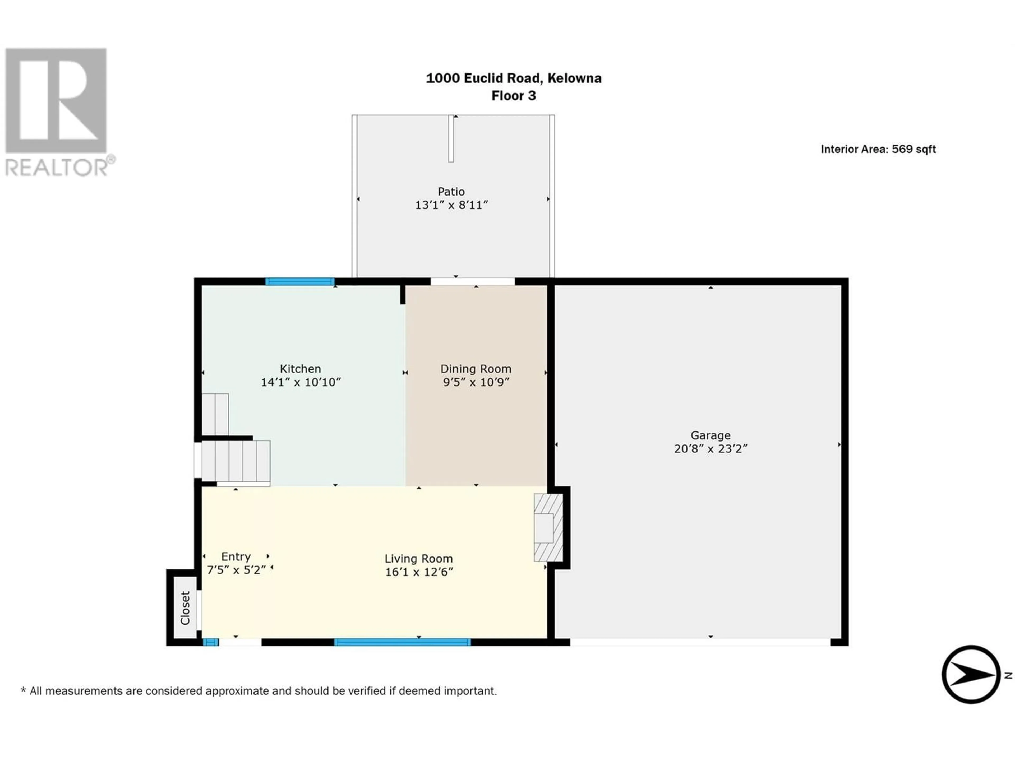 Floor plan for 1000 EUCLID ROAD, Kelowna British Columbia V1X3K9