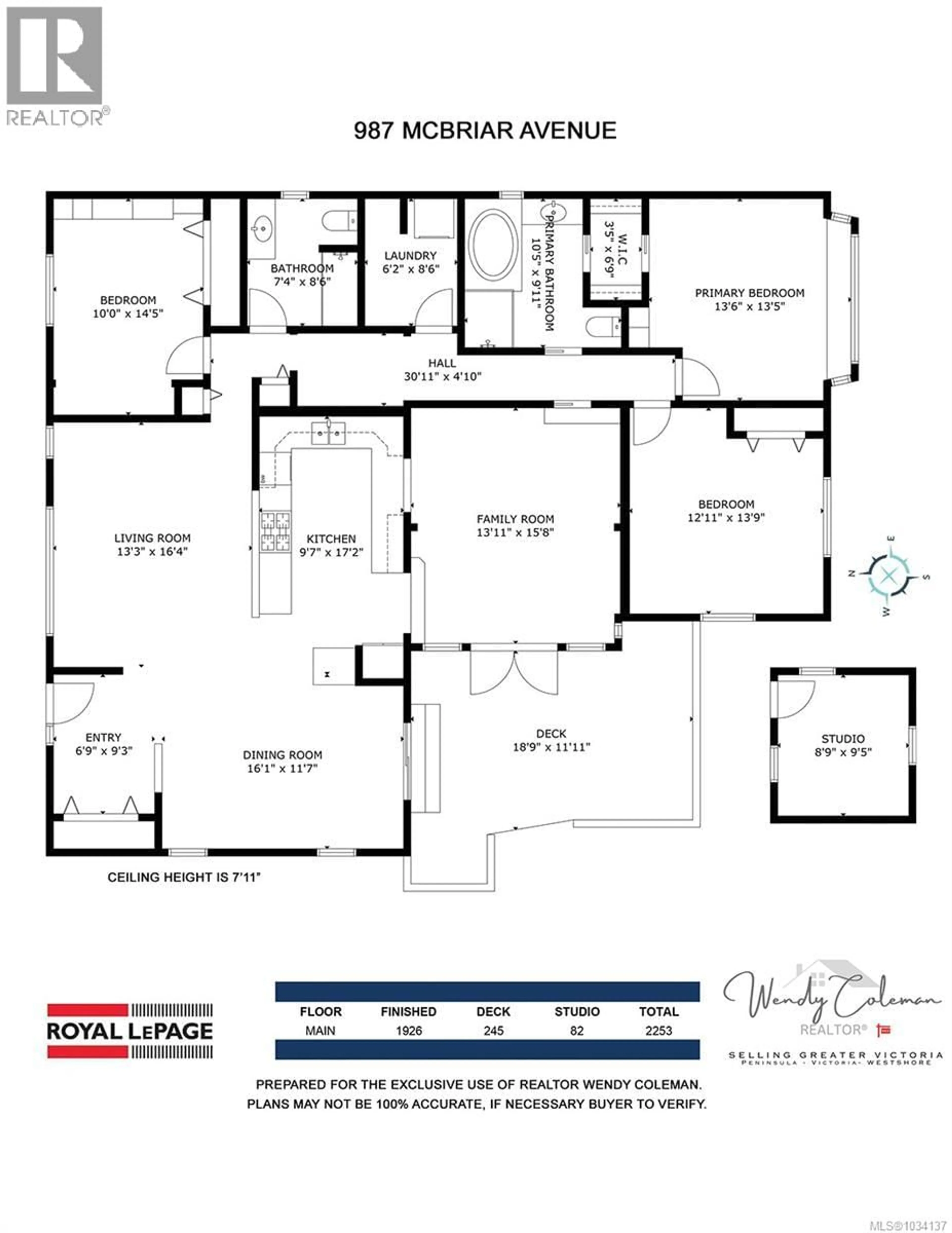 Floor plan for 987 MCBRIAR AVENUE, Saanich British Columbia V8X3M3