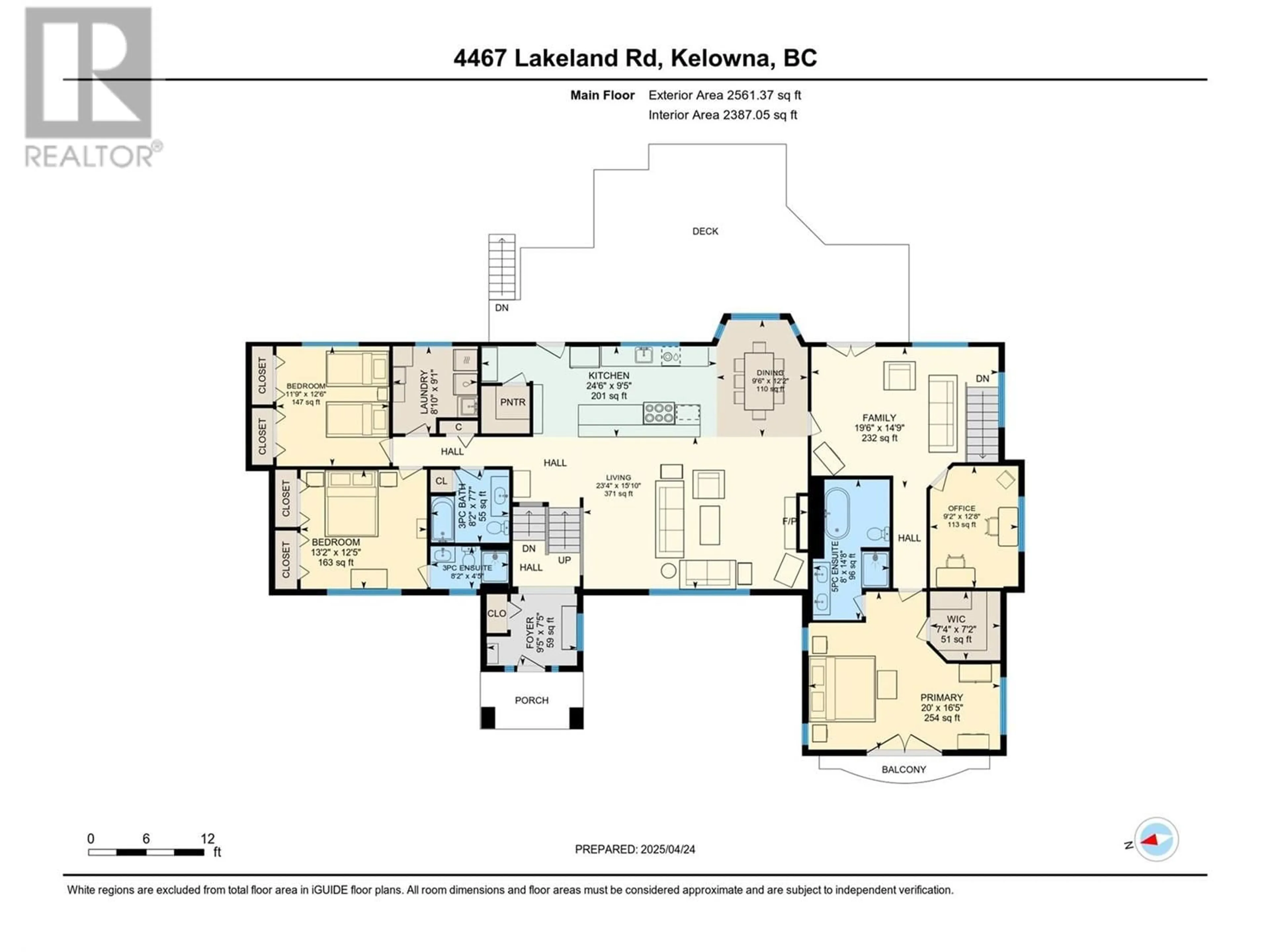 Floor plan for 4467 LAKELAND ROAD, Kelowna British Columbia V1W1E1