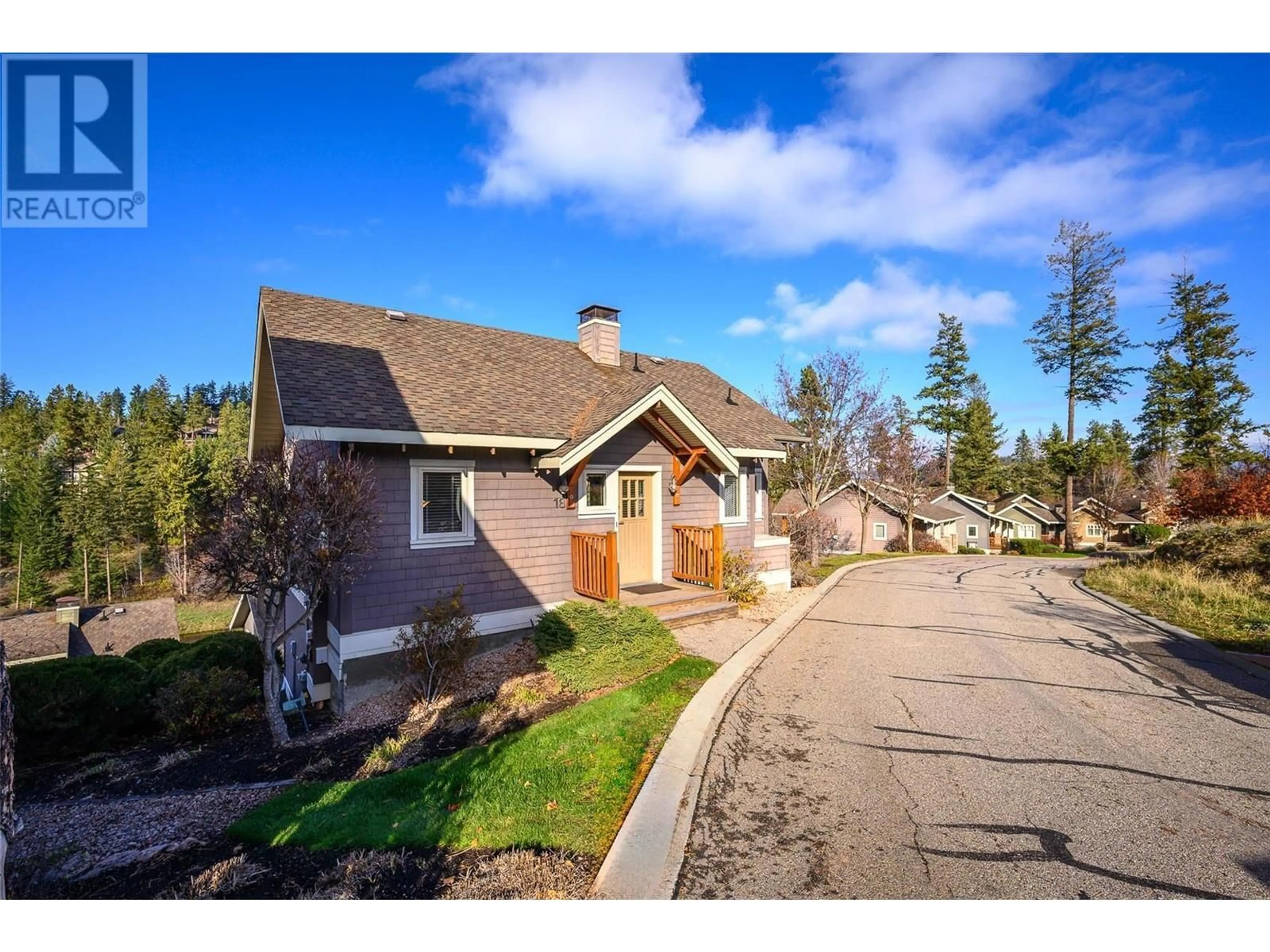 A pic from outside/outdoor area/front of a property/back of a property/a pic from drone, unknown for 18 - 251 PREDATOR RIDGE DRIVE, Vernon British Columbia V1H1V2