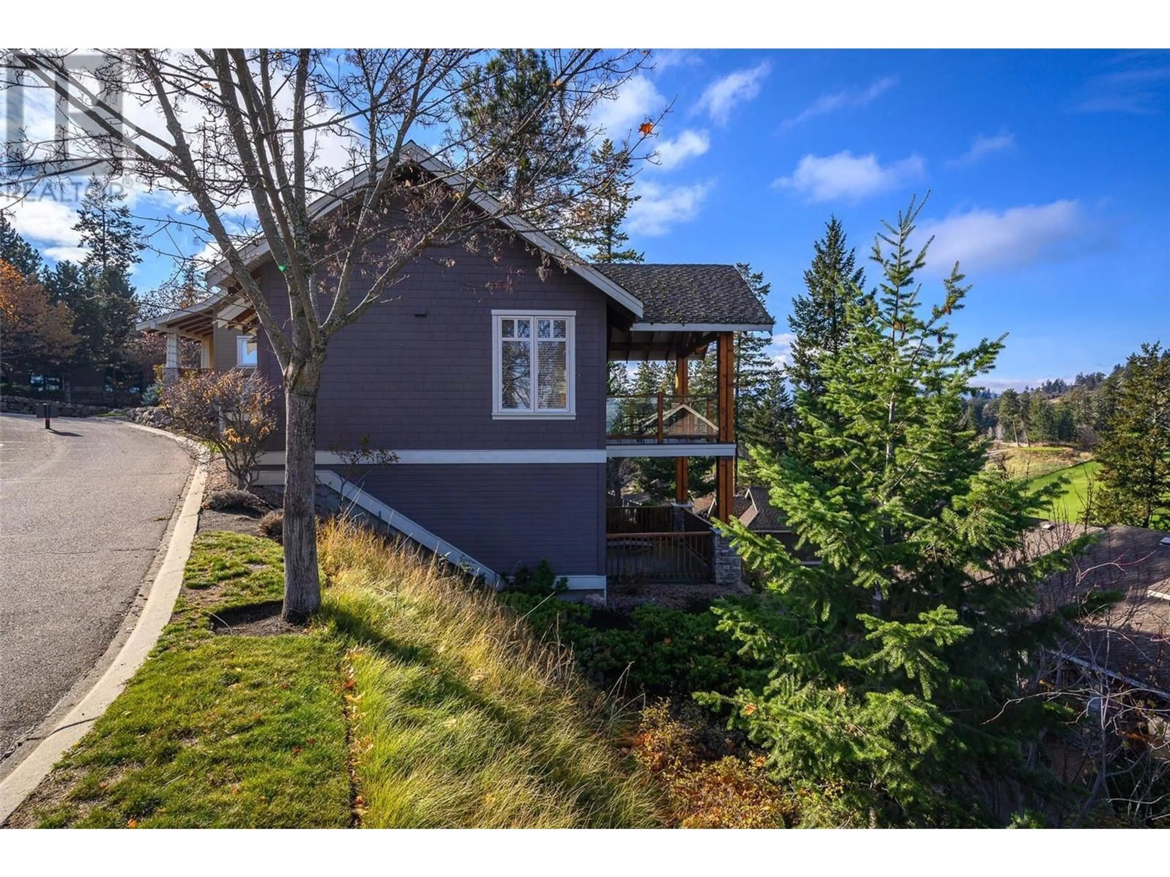 A pic from outside/outdoor area/front of a property/back of a property/a pic from drone, unknown for 18 - 251 PREDATOR RIDGE DRIVE, Vernon British Columbia V1H1V2