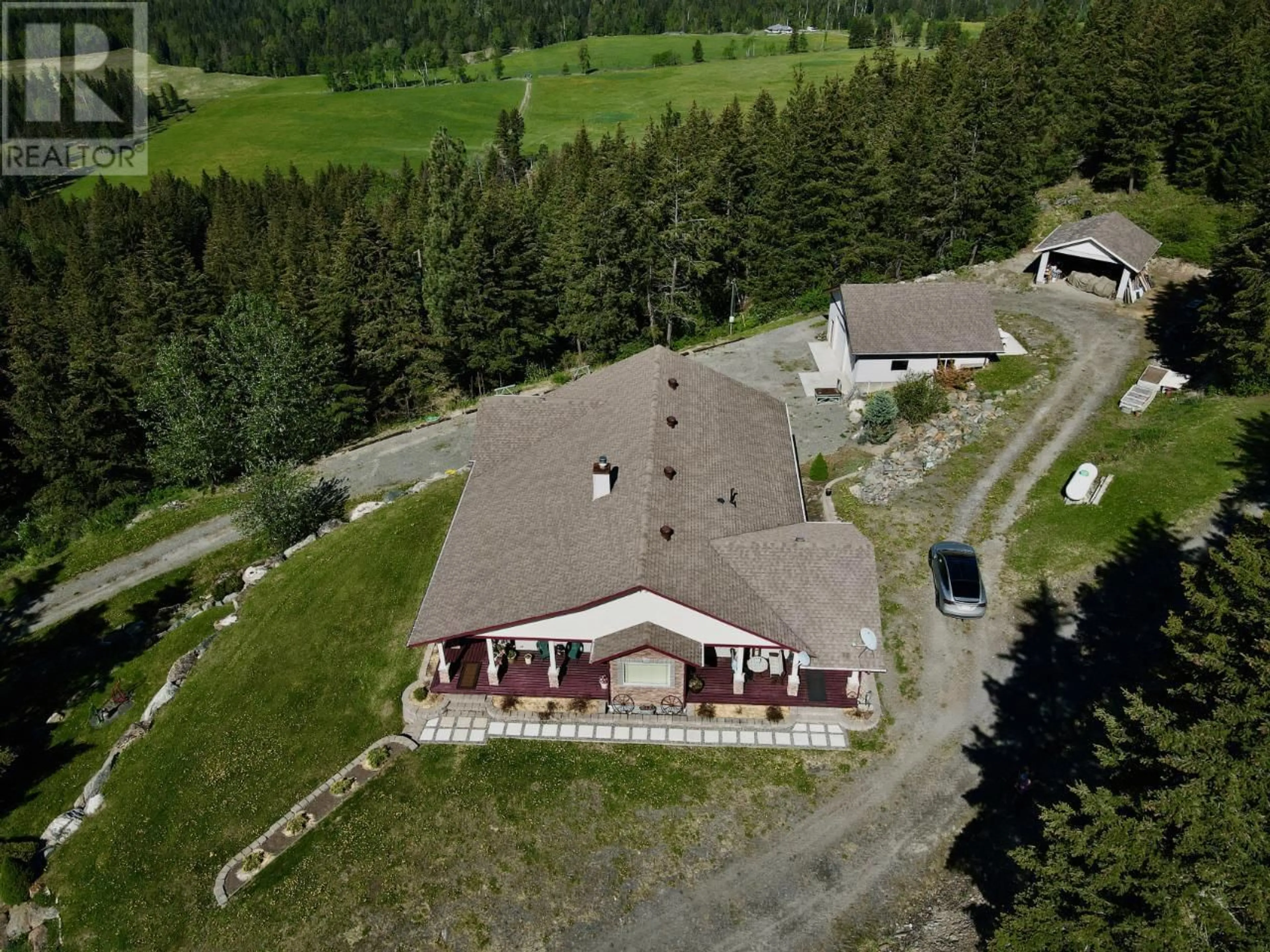 A pic from outside/outdoor area/front of a property/back of a property/a pic from drone, unknown for 2165 FADEAR CREEK ROAD, Kamloops British Columbia V0E2E0