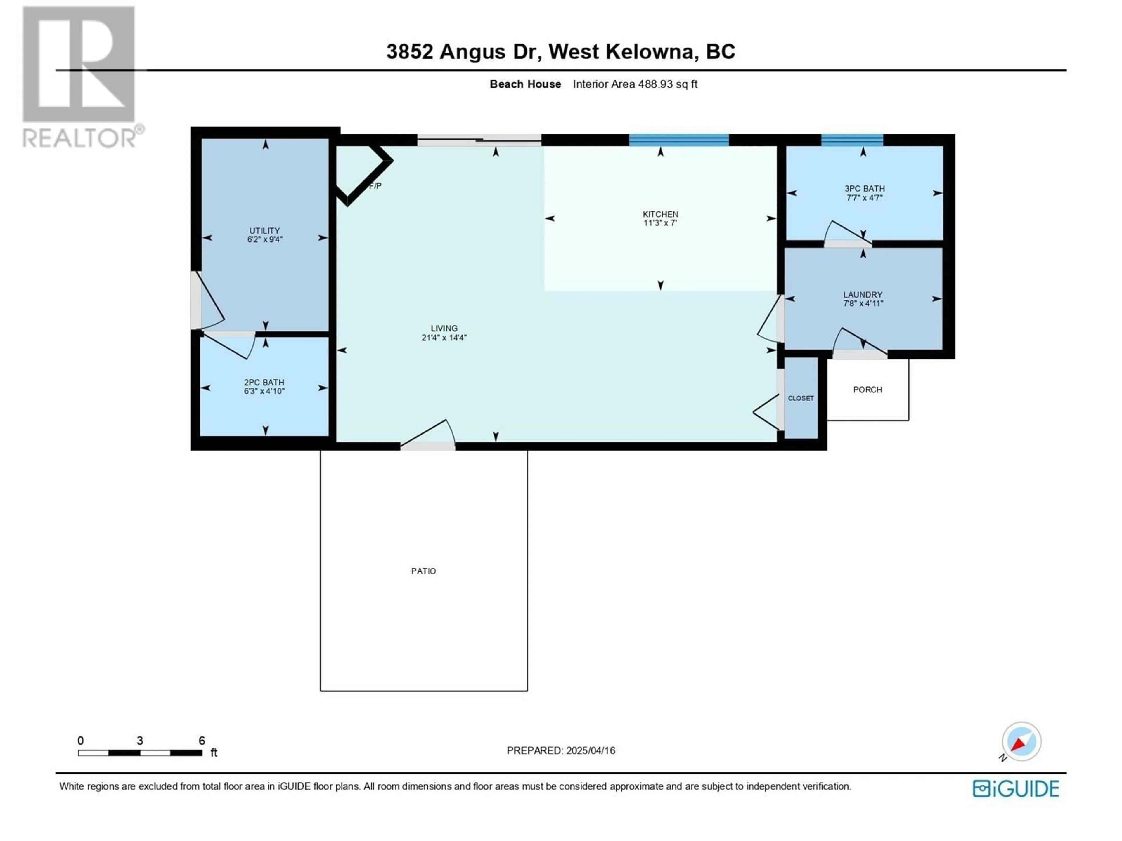 Floor plan for 3852 ANGUS DRIVE, West Kelowna British Columbia V4T2J8