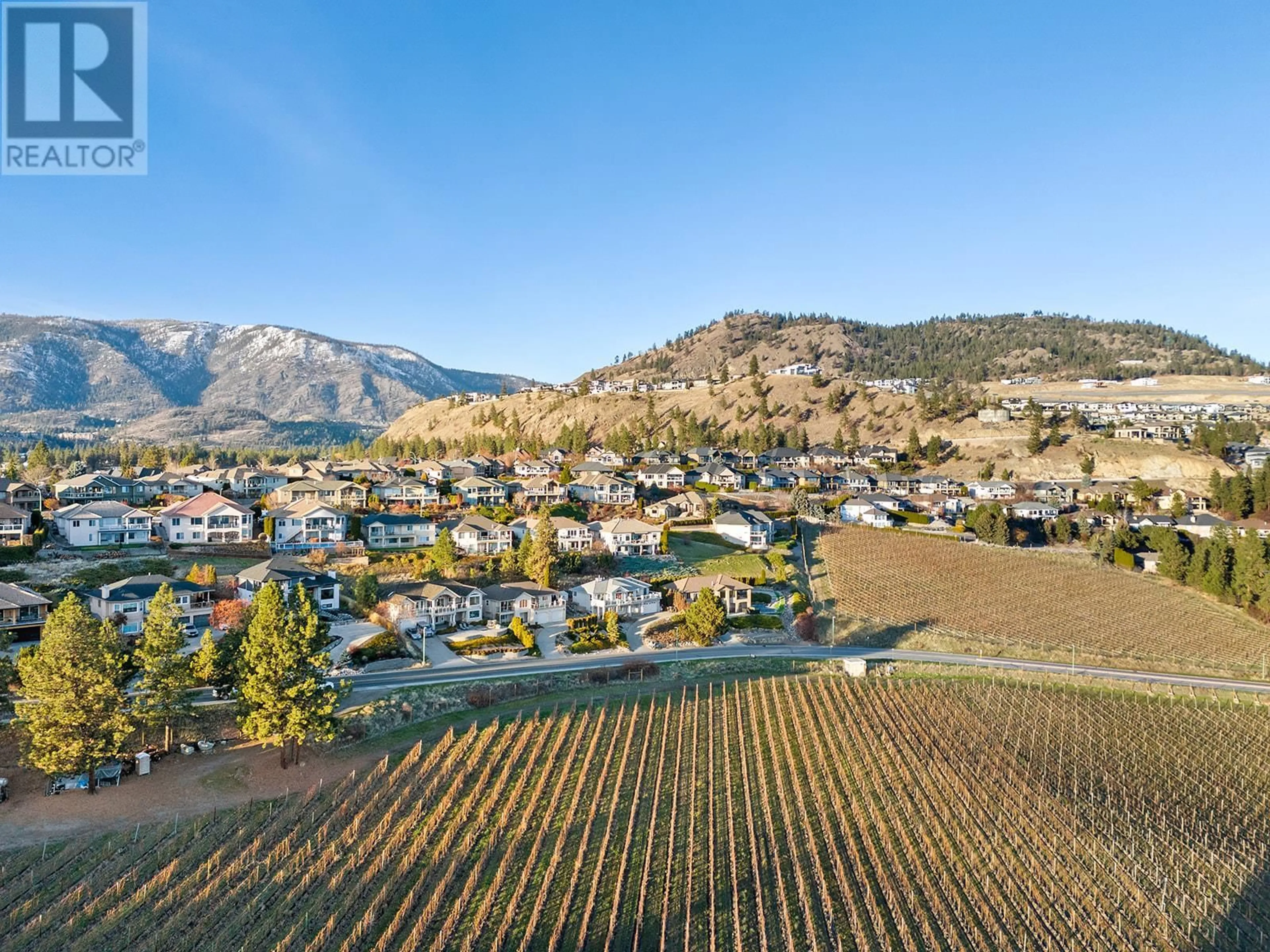 A pic from outside/outdoor area/front of a property/back of a property/a pic from drone, mountain view for 1620 MISSION HILL ROAD, West Kelowna British Columbia V4T2M4