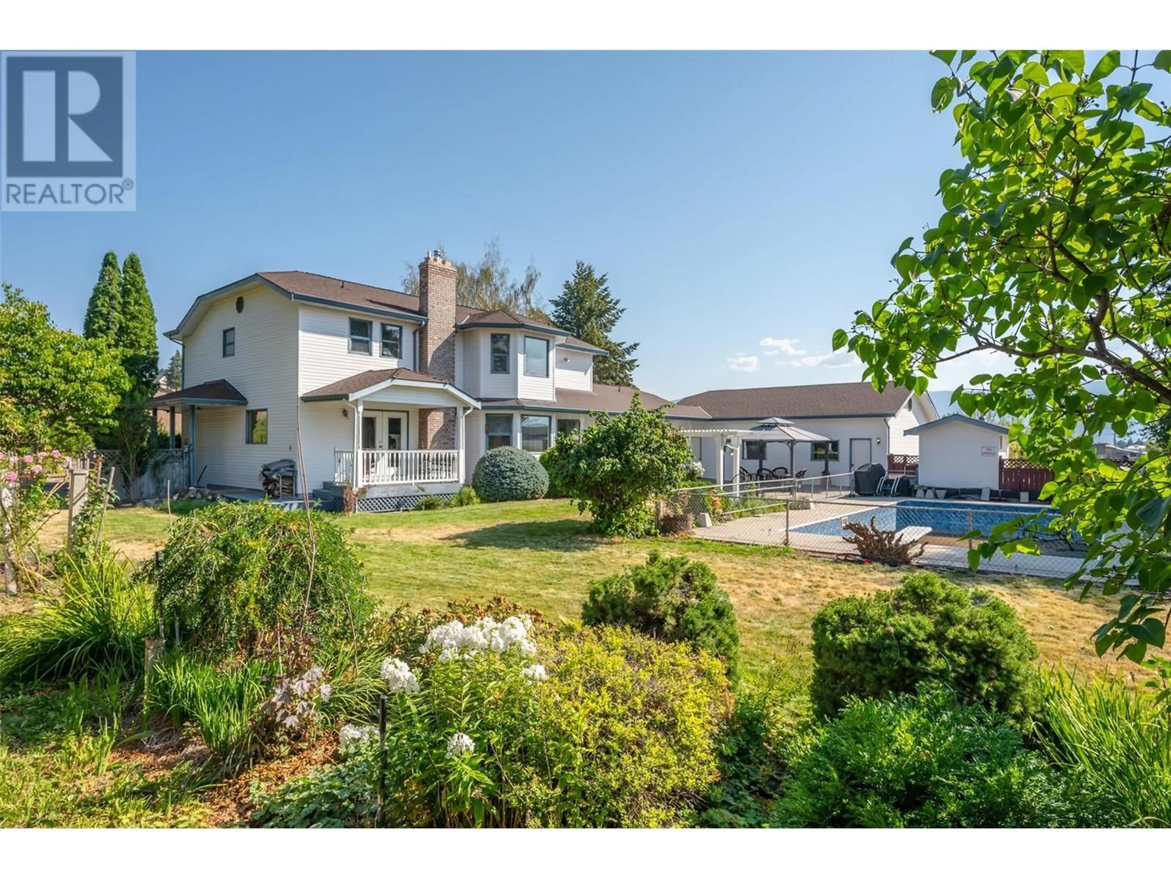 A pic from outside/outdoor area/front of a property/back of a property/a pic from drone, street for 12021 JONES FLAT ROAD, Summerland British Columbia V0H1Z0