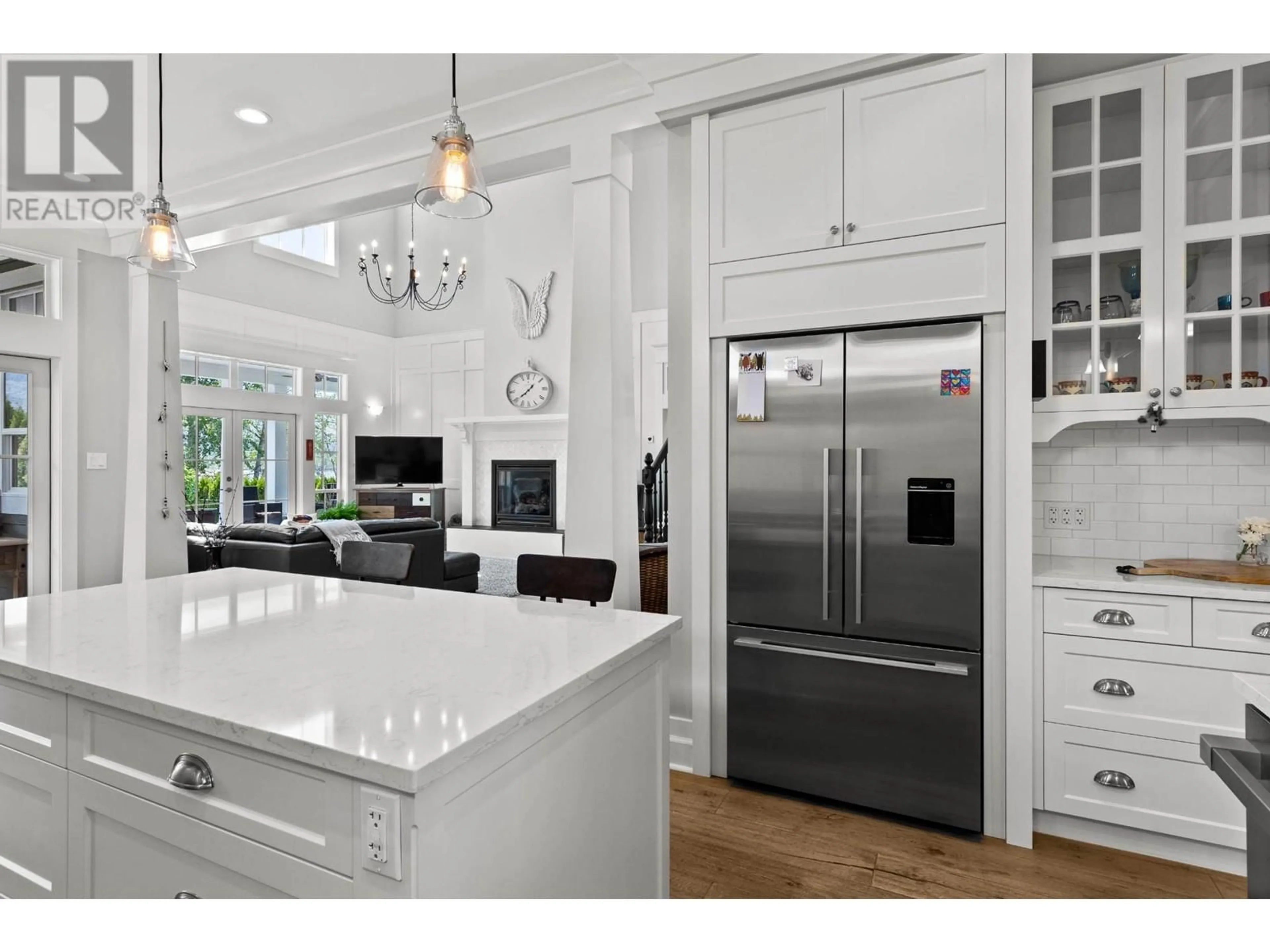Contemporary kitchen, ceramic/tile floor for 2451 TRANQUILLE ROAD, Kamloops British Columbia V2B3N9