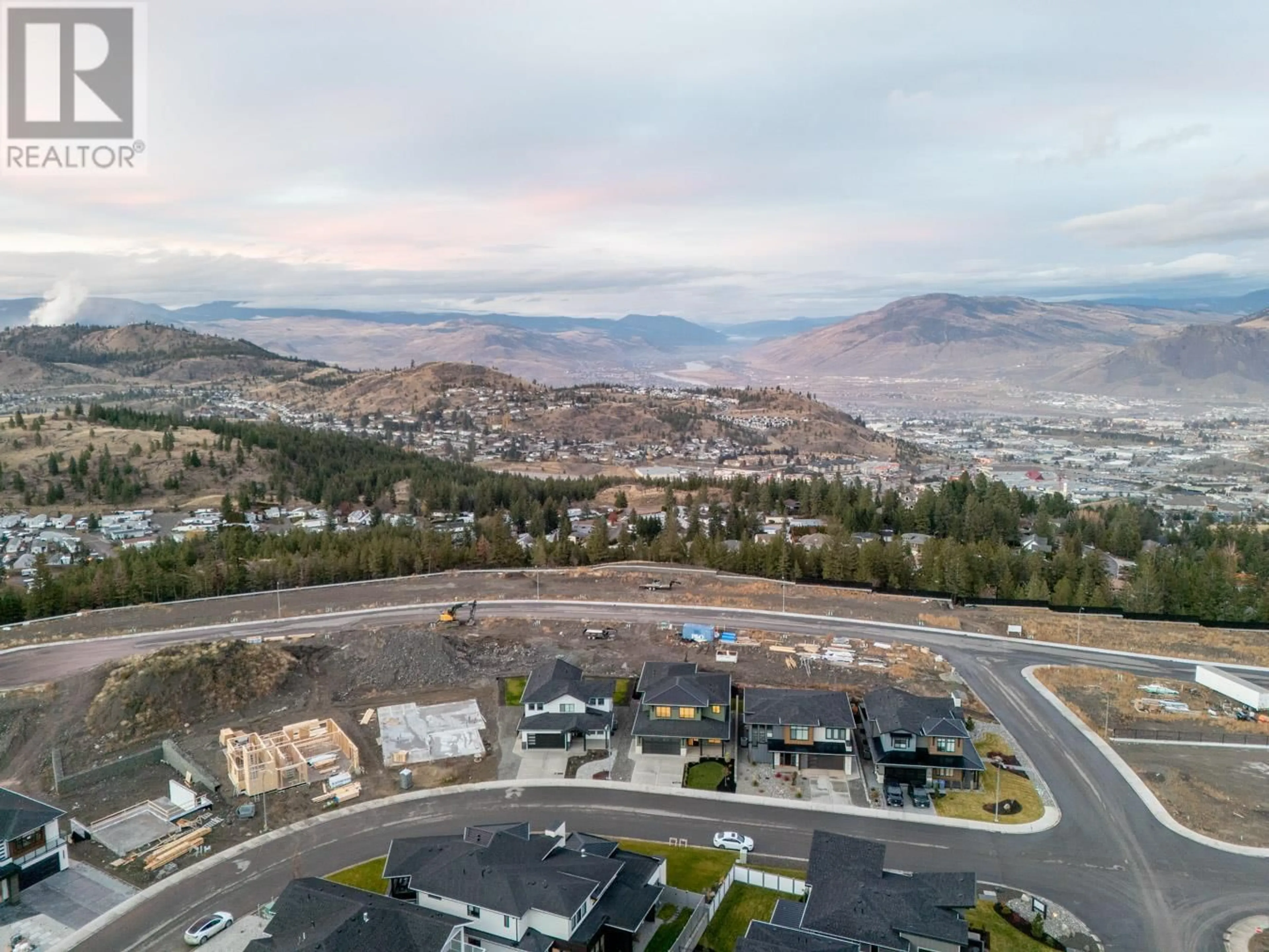 A pic from outside/outdoor area/front of a property/back of a property/a pic from drone, mountain view for 2090 LINFIELD DRIVE, Kamloops British Columbia V1S0G3