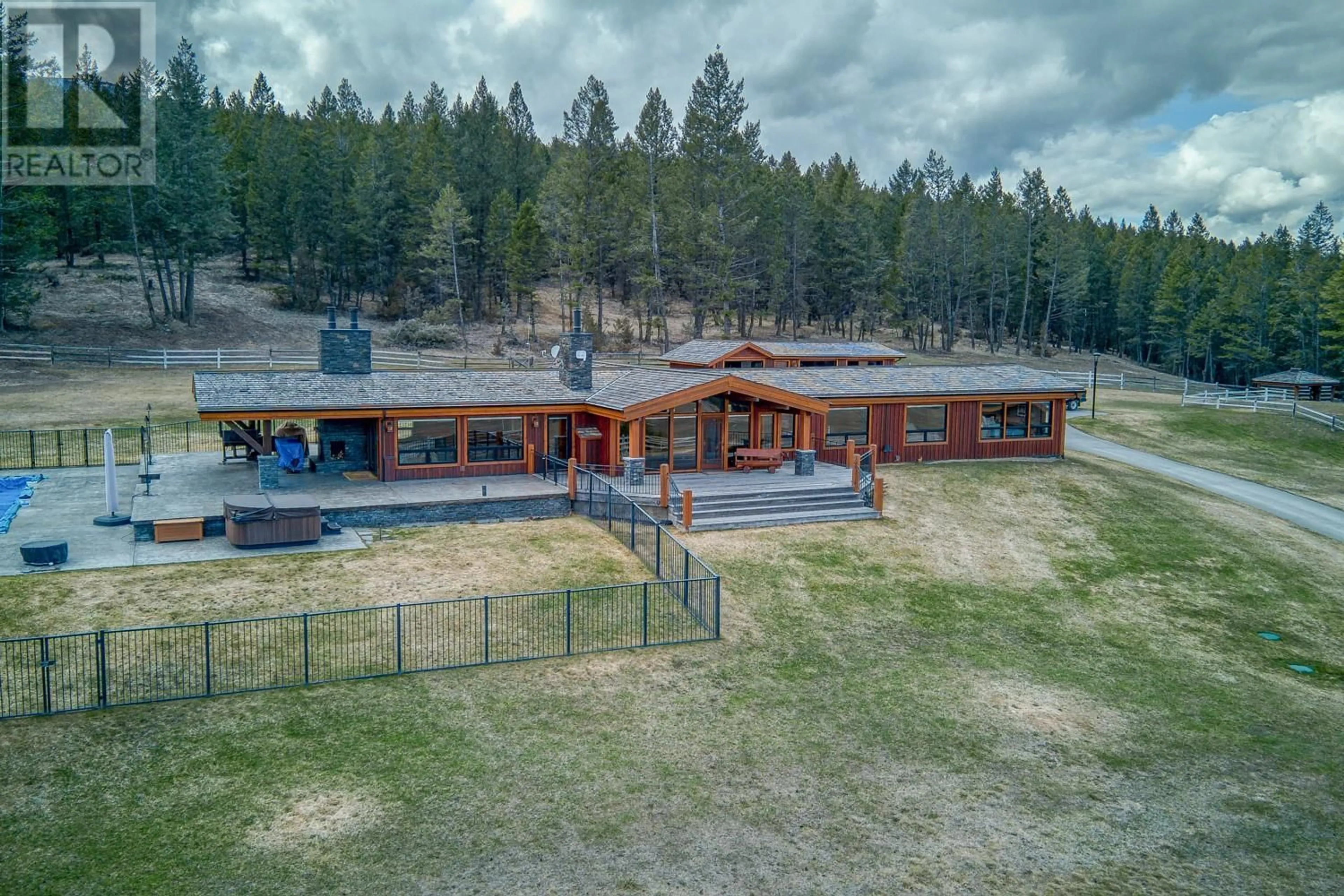 A pic from outside/outdoor area/front of a property/back of a property/a pic from drone, building for 2175 WESTSIDE ROAD, Invermere British Columbia V0A1K0