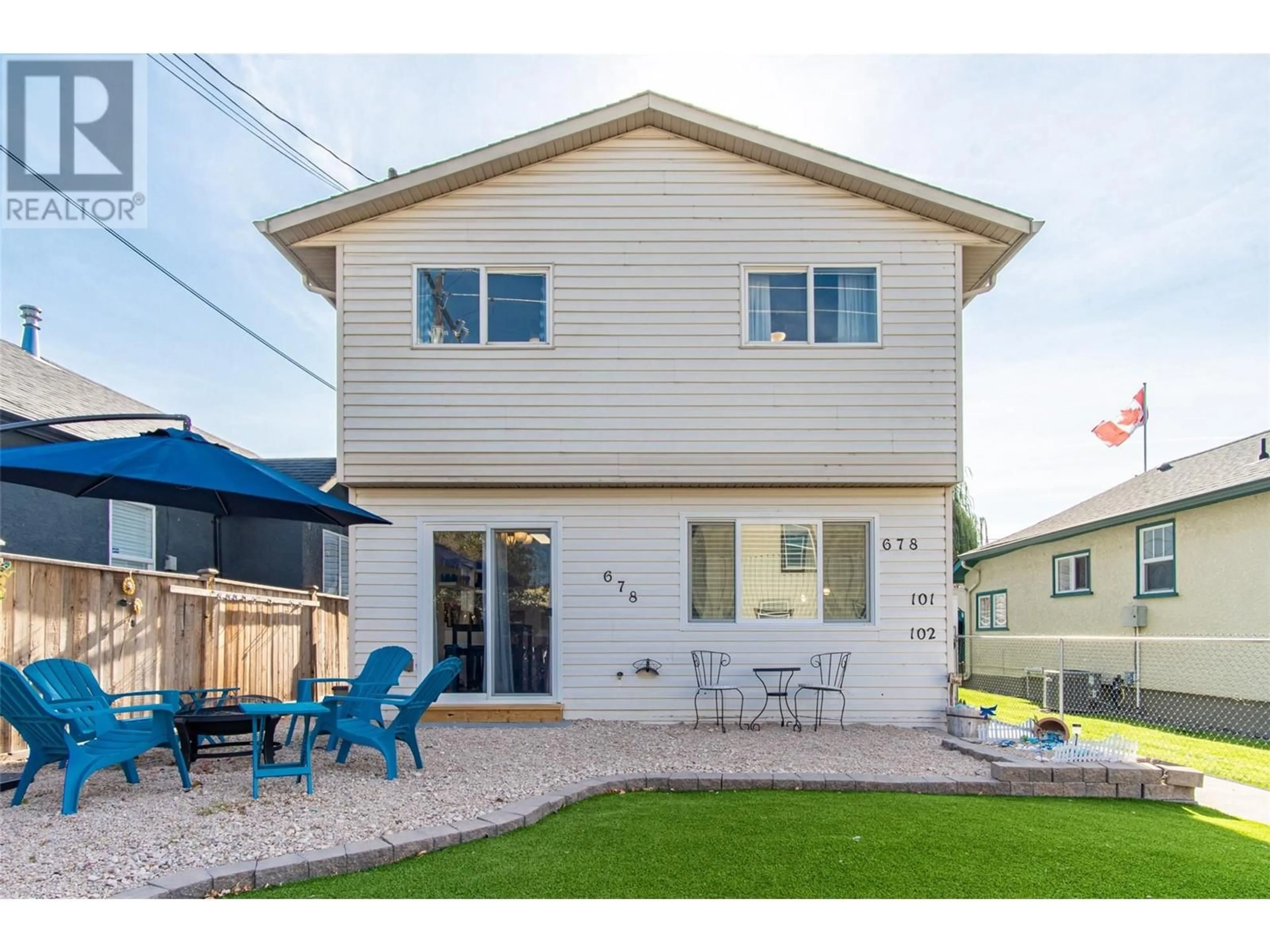 Home with vinyl exterior material, street for 101 - 678 WADE AVENUE, Penticton British Columbia V2A6X7