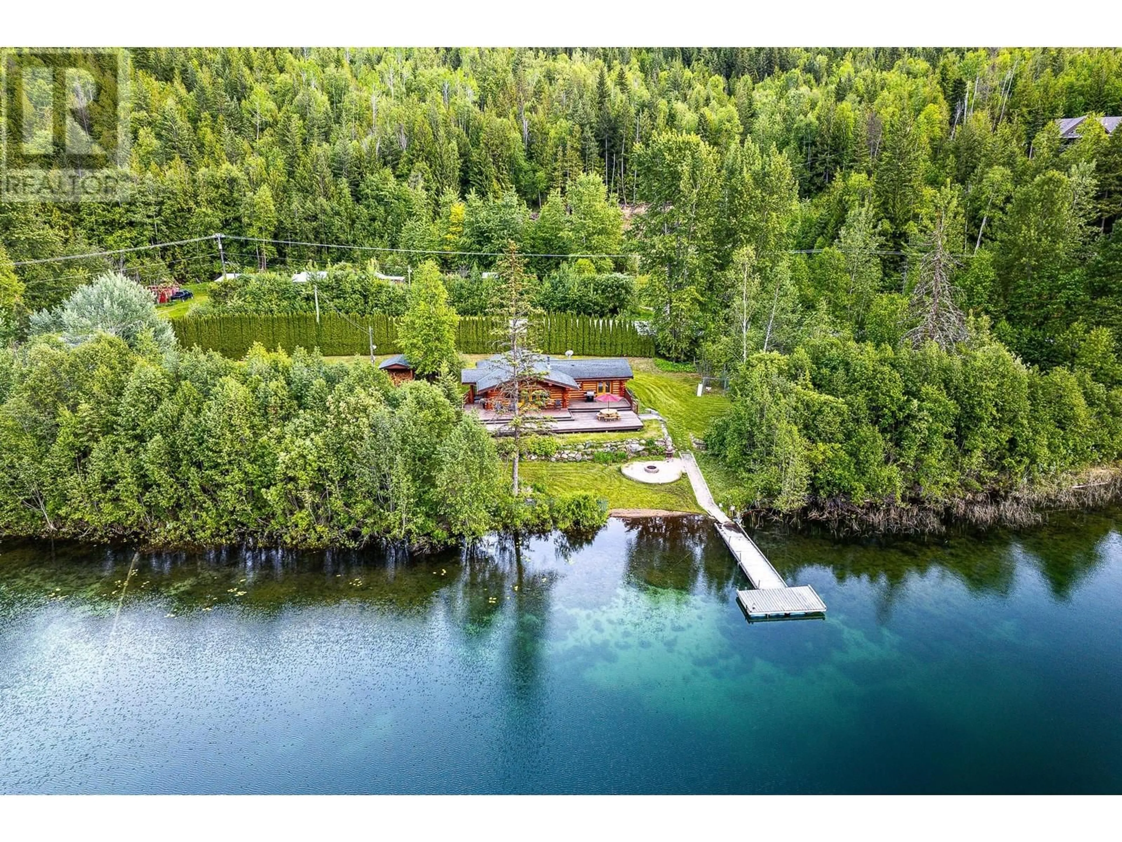 A pic from outside/outdoor area/front of a property/back of a property/a pic from drone, water/lake/river/ocean view for 1860 AGATE BAY ROAD, Barriere British Columbia V0E2E0