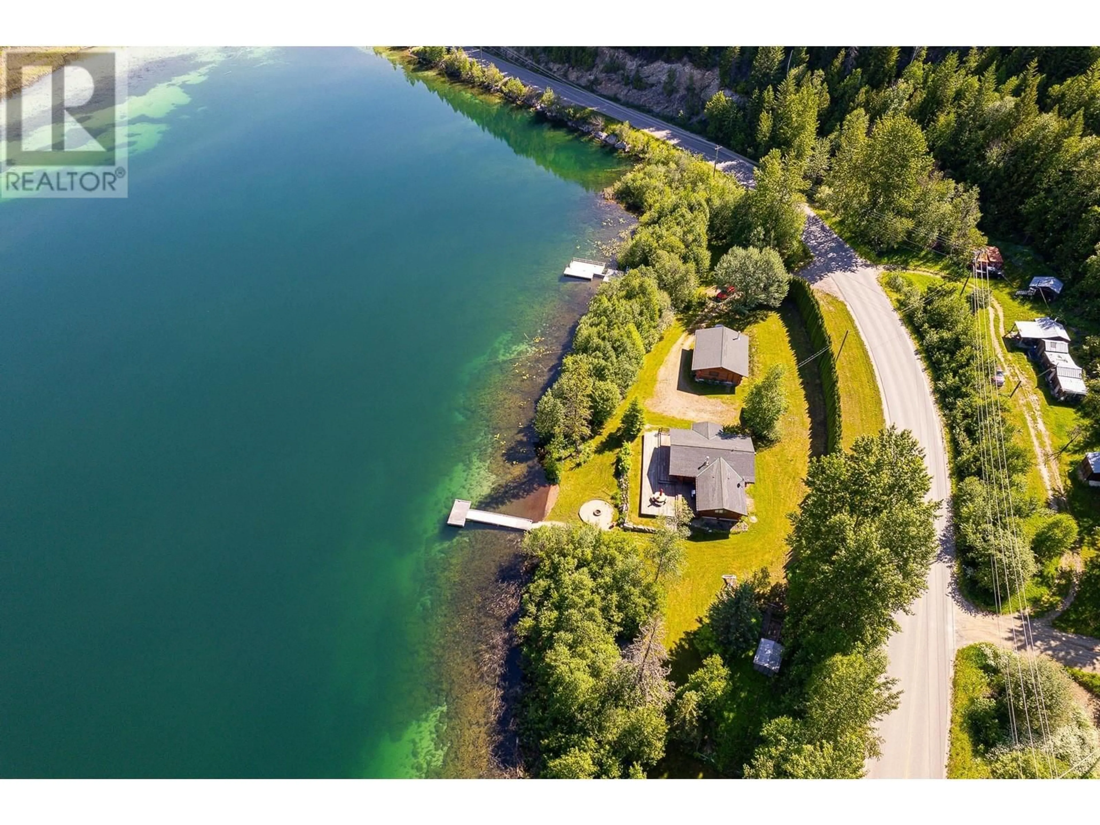 A pic from outside/outdoor area/front of a property/back of a property/a pic from drone, water/lake/river/ocean view for 1860 AGATE BAY ROAD, Barriere British Columbia V0E2E0