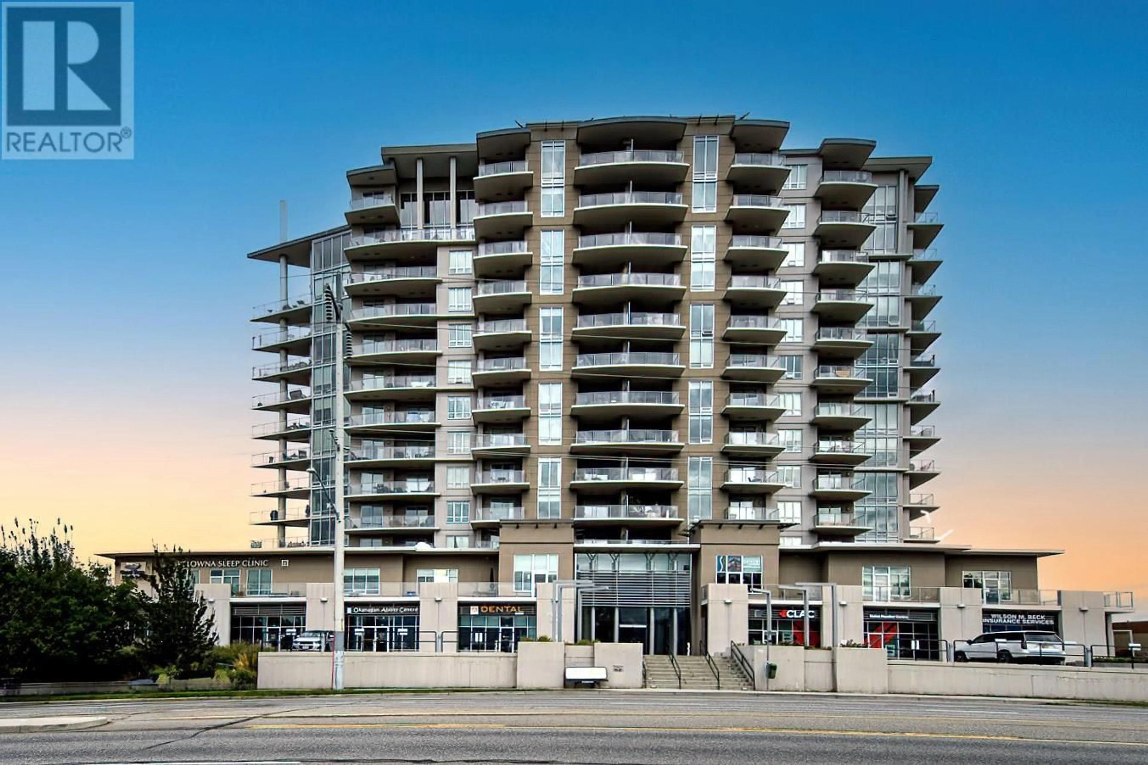 A pic from outside/outdoor area/front of a property/back of a property/a pic from drone, building for 307 - 2040 SPRINGFIELD ROAD, Kelowna British Columbia V1Y9N7