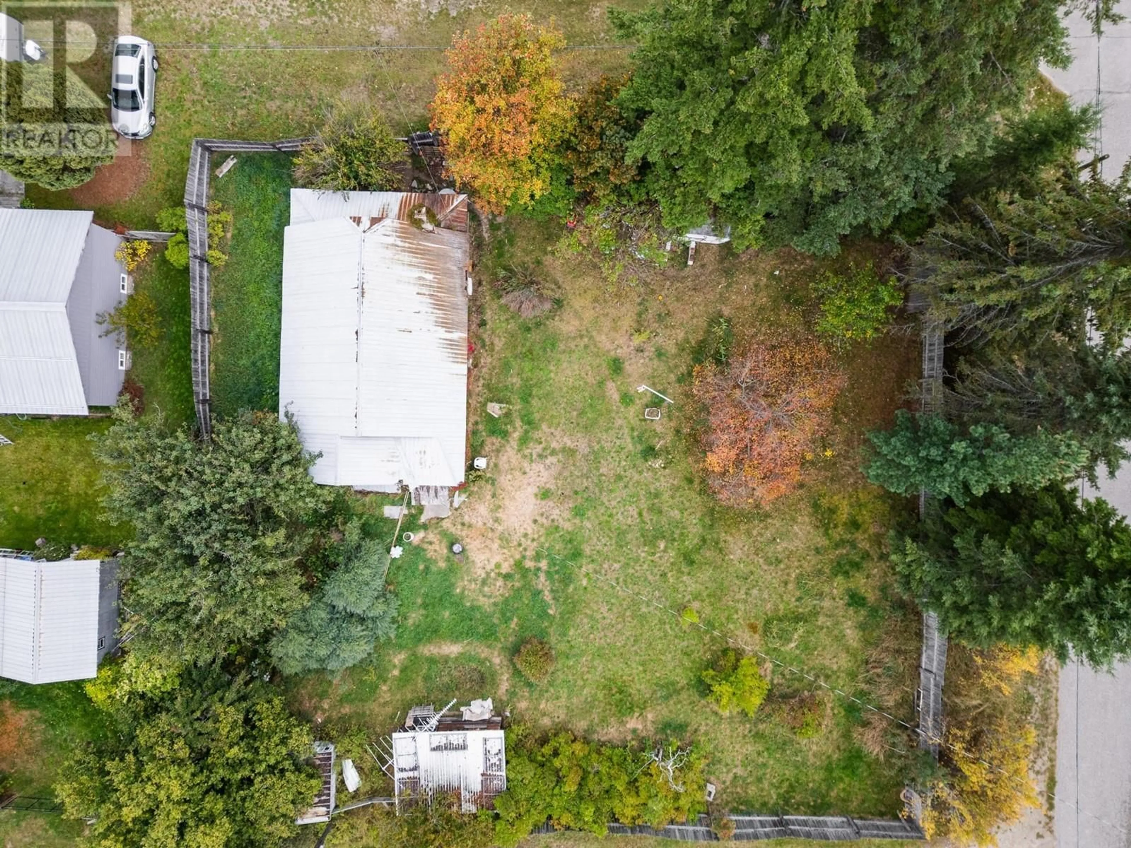 A pic from outside/outdoor area/front of a property/back of a property/a pic from drone, forest/trees view for 713 ARTHUR STREET, Slocan British Columbia V0G2C0