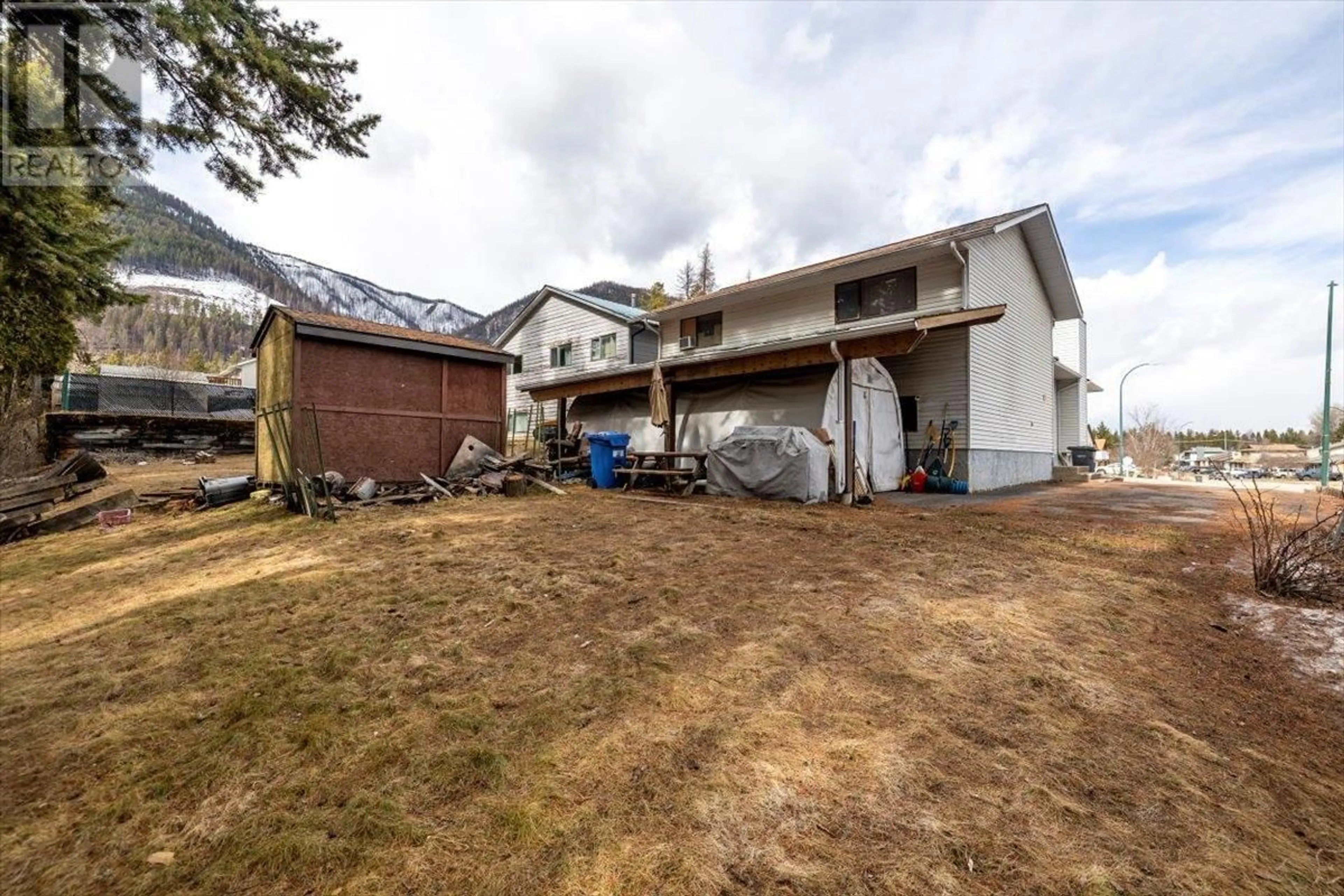 A pic from outside/outdoor area/front of a property/back of a property/a pic from drone, street for 1244 PONDEROSA DRIVE, Sparwood British Columbia V0B2G2