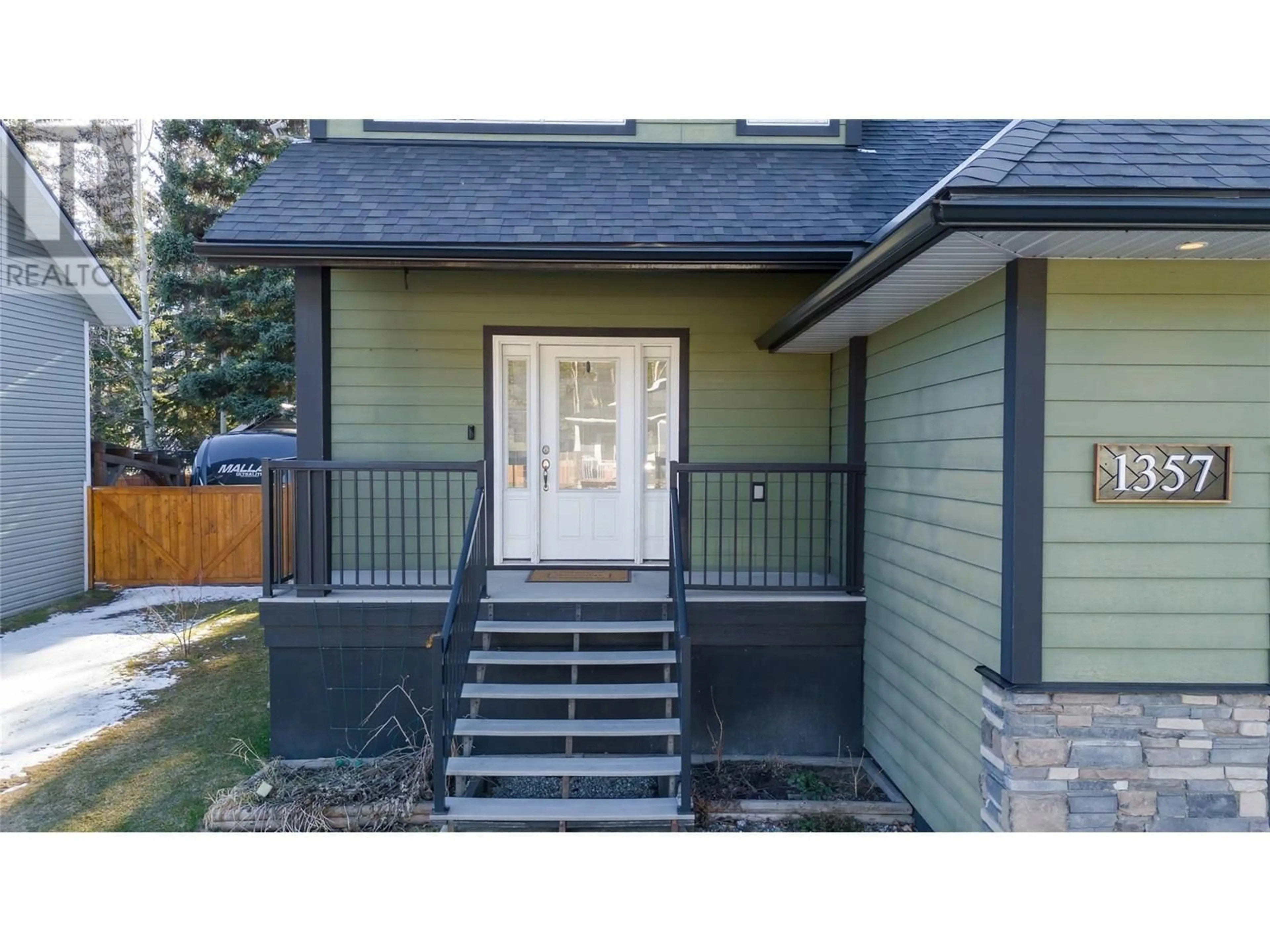 Home with vinyl exterior material, street for 1357 CYPRESS DRIVE, Sparwood British Columbia V0B2G2