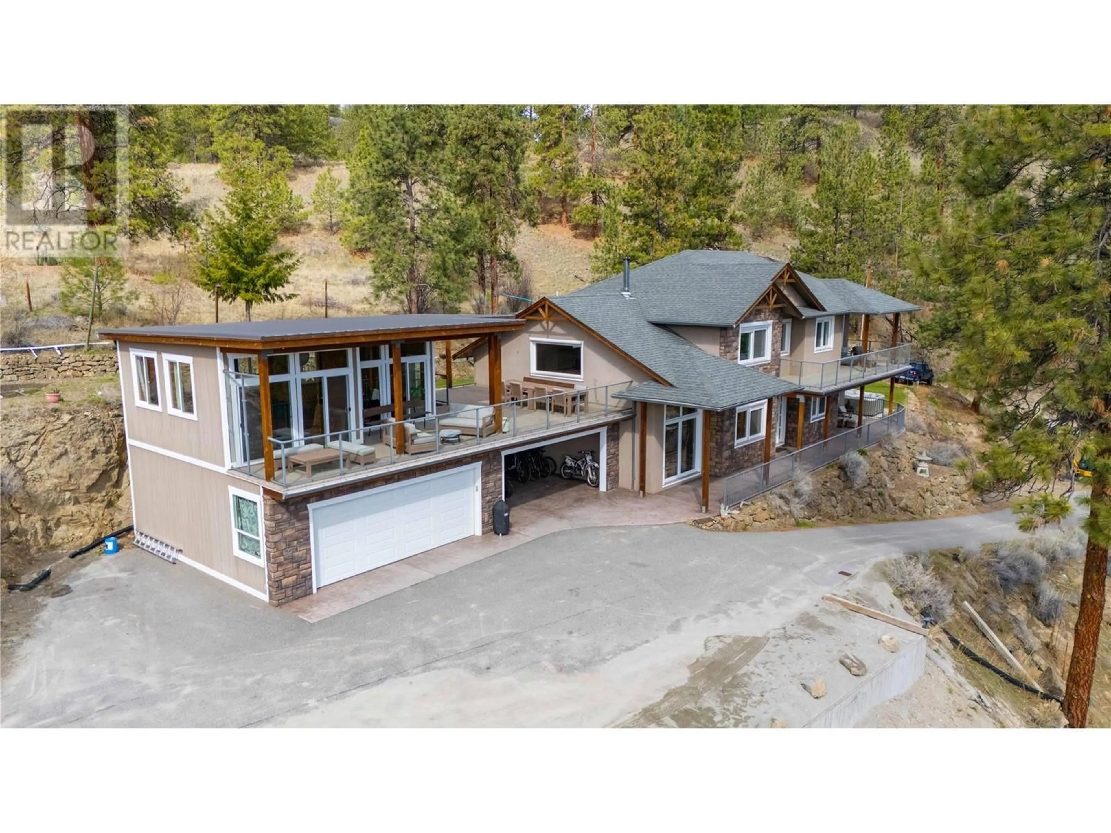 A pic from outside/outdoor area/front of a property/back of a property/a pic from drone, unknown for 6220 SIMPSON ROAD, Summerland British Columbia V0H1Z2
