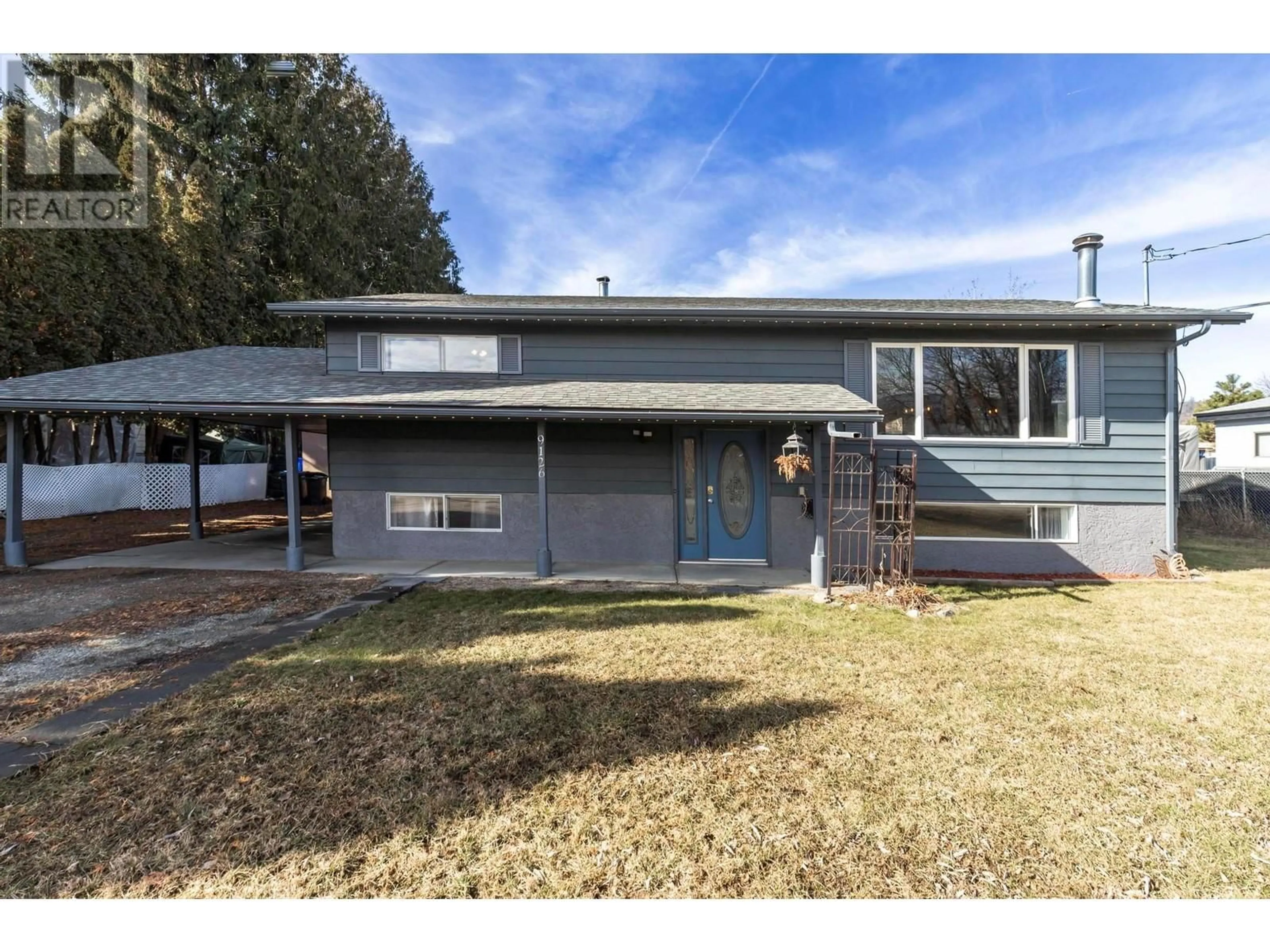 Home with vinyl exterior material, street for 9126 SHANKS ROAD, Lake Country British Columbia V4V1M4