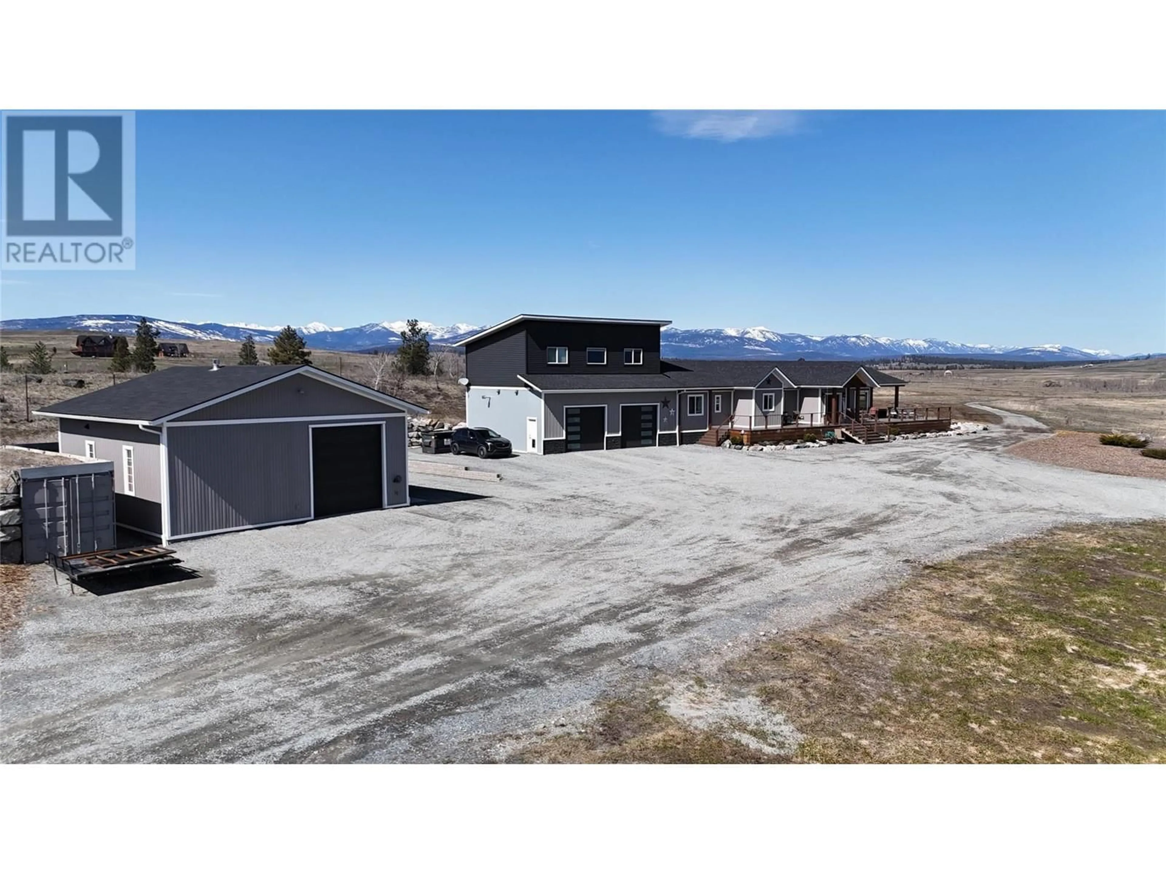 A pic from outside/outdoor area/front of a property/back of a property/a pic from drone, mountain view for 3121 MISSION WYCLIFFE ROAD, Cranbrook British Columbia V1C7C8