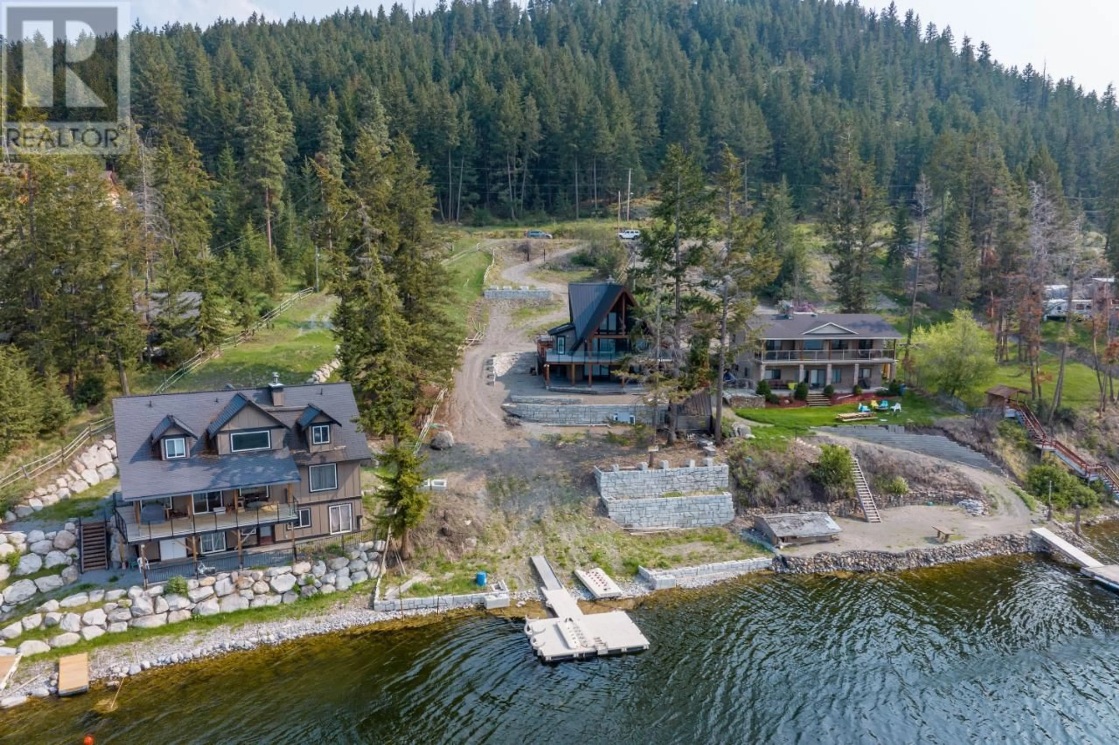 A pic from outside/outdoor area/front of a property/back of a property/a pic from drone, water/lake/river/ocean view for 9027 PLANET MINE ROAD, Kamloops British Columbia V0E1S0