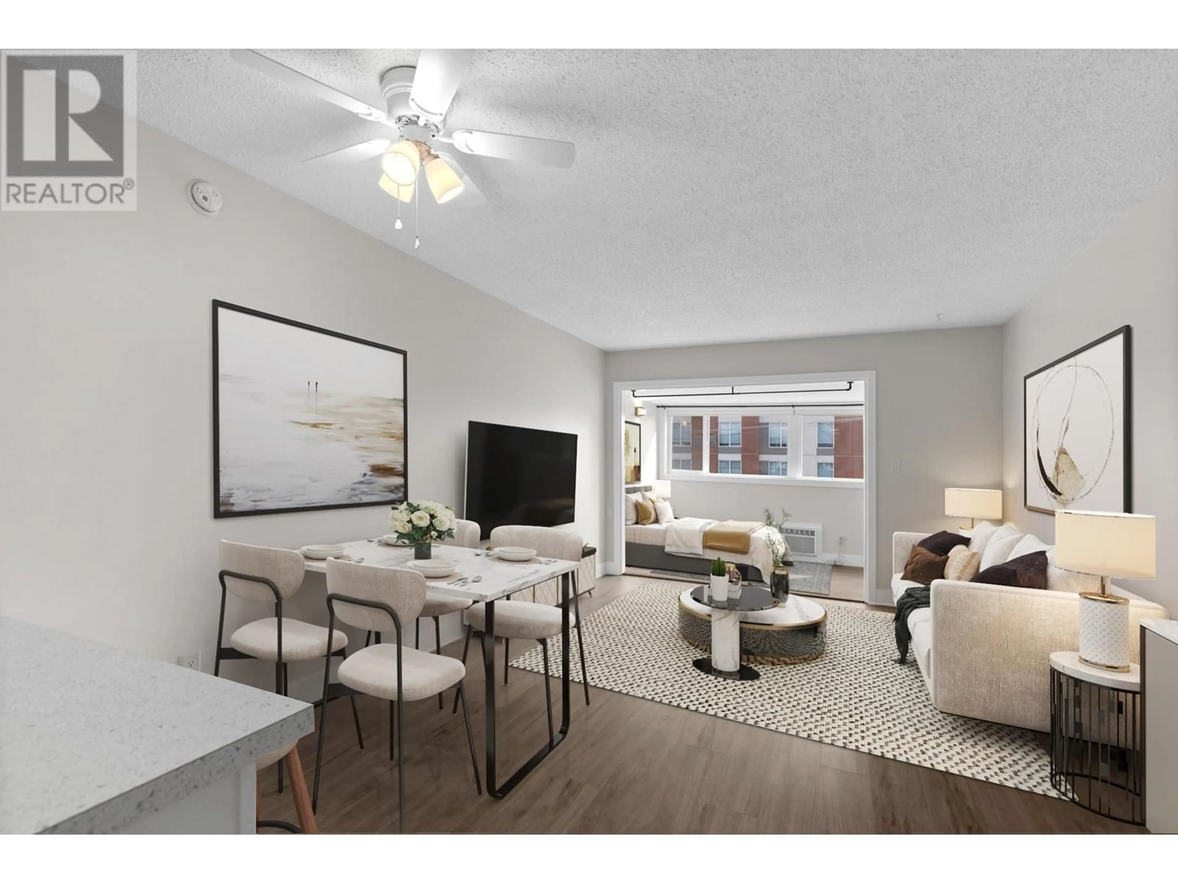 Living room with furniture, unknown for 307 - 1685 UFTON COURT, Kelowna British Columbia V1Y8G7