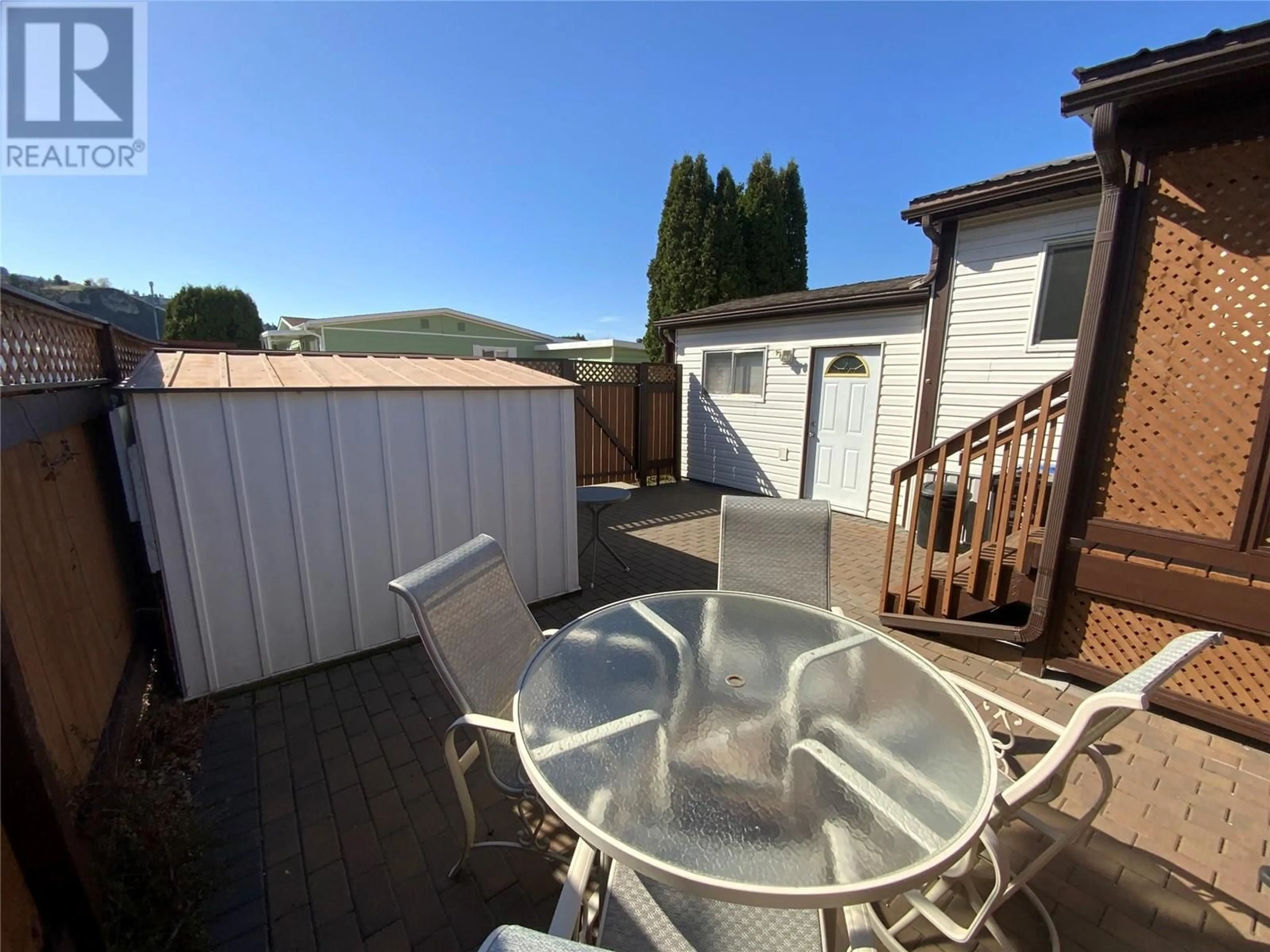 Patio, mountain view for 106 - 3105 SOUTH MAIN STREET, Penticton British Columbia V2A7H1