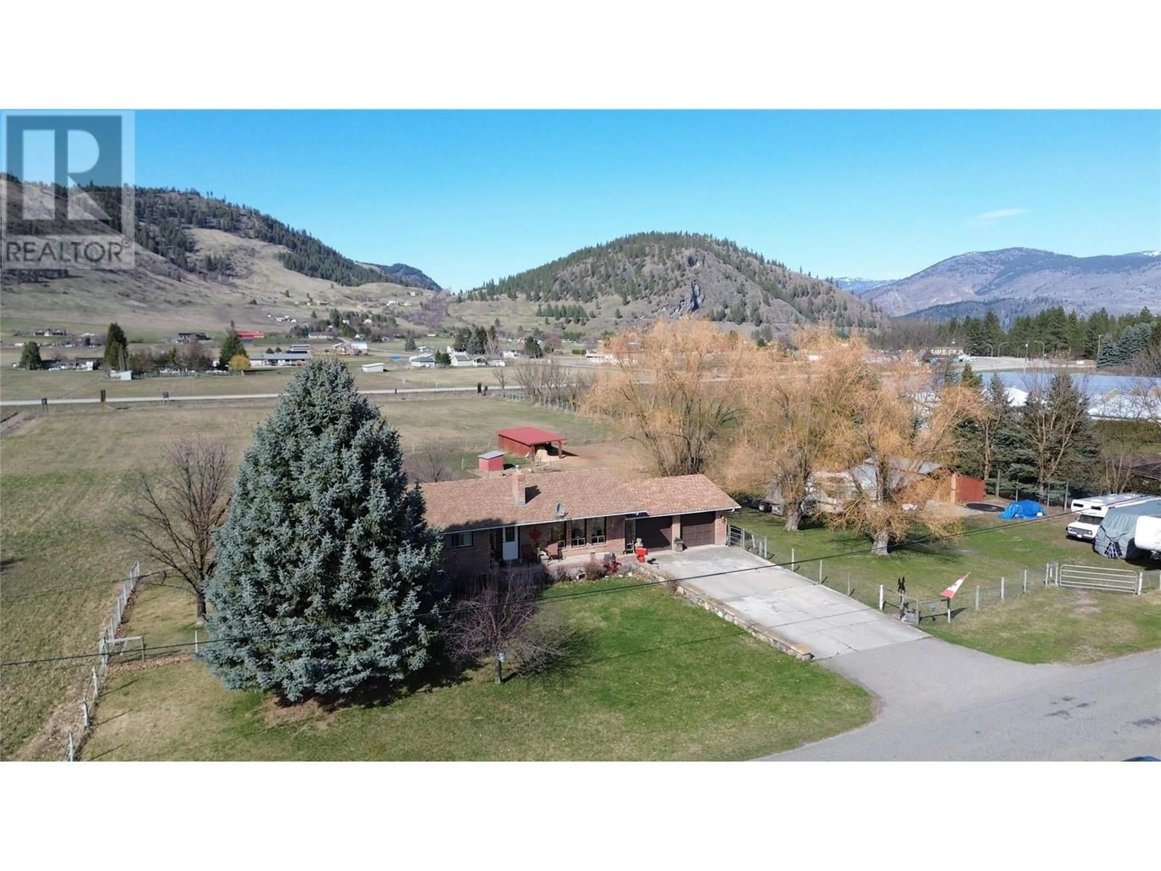 A pic from outside/outdoor area/front of a property/back of a property/a pic from drone, mountain view for 4575 CENTRE ROAD, Grand Forks British Columbia V0H1H5