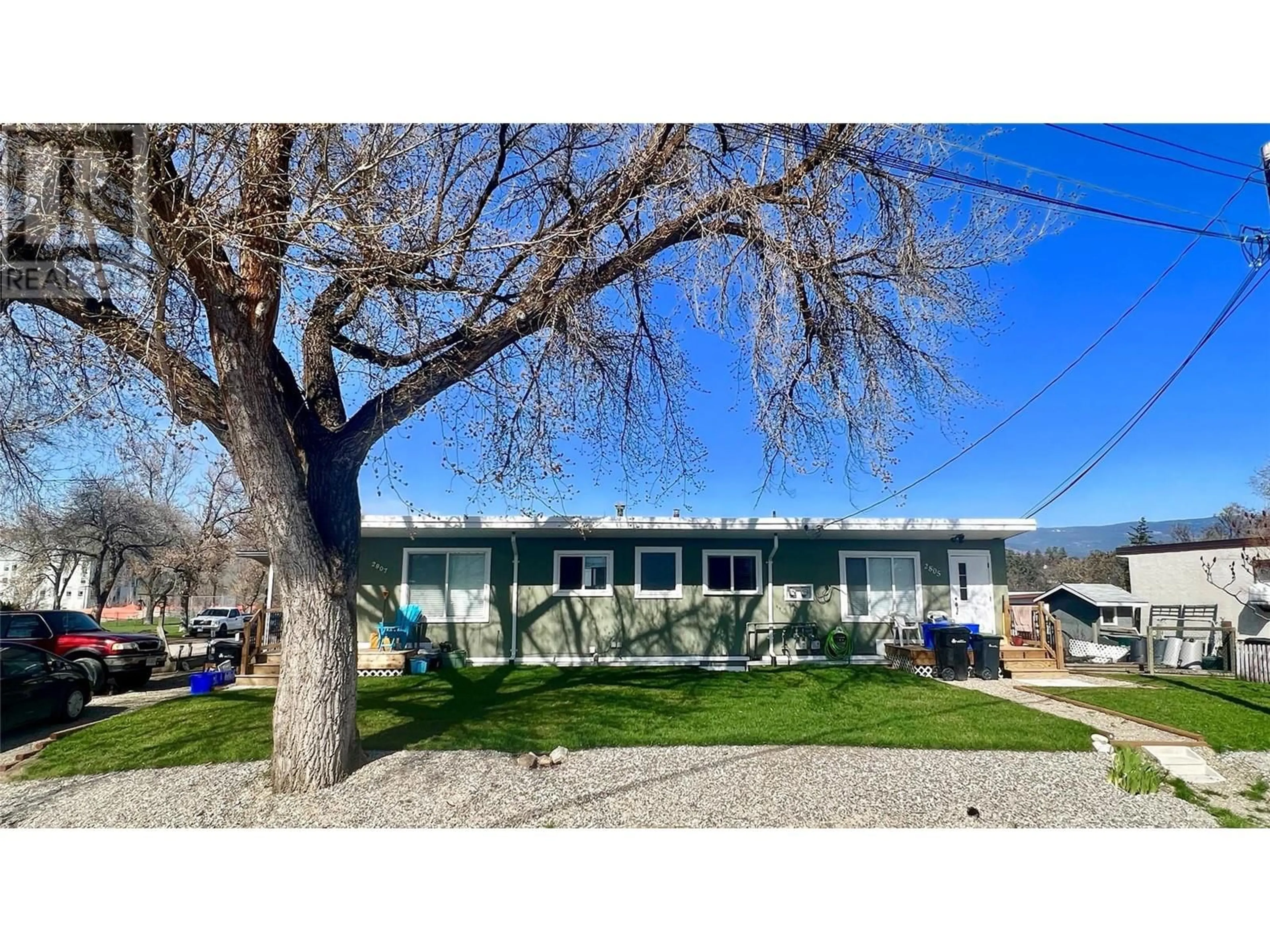 Home with vinyl exterior material, street for 2805 -2807 18TH AVENUE, Vernon British Columbia V1T1C3
