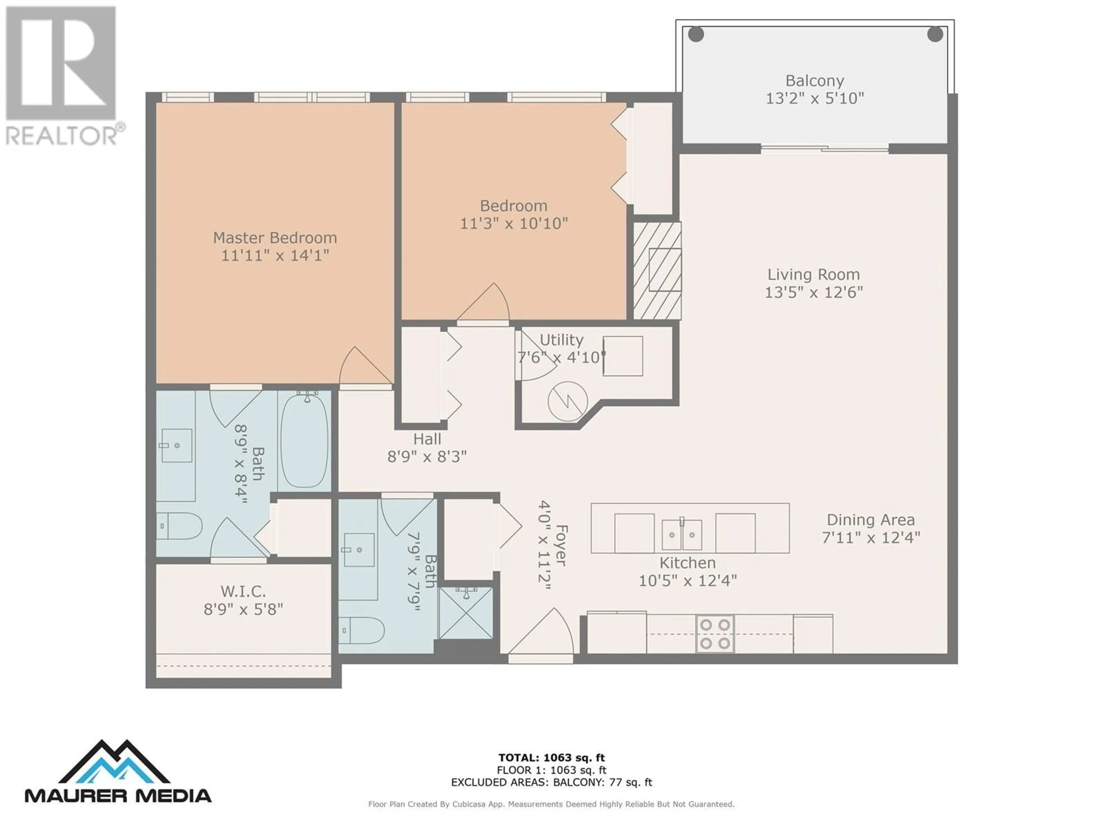 Floor plan for 311 - 250 WATERFORD AVENUE, Penticton British Columbia V2A3T8