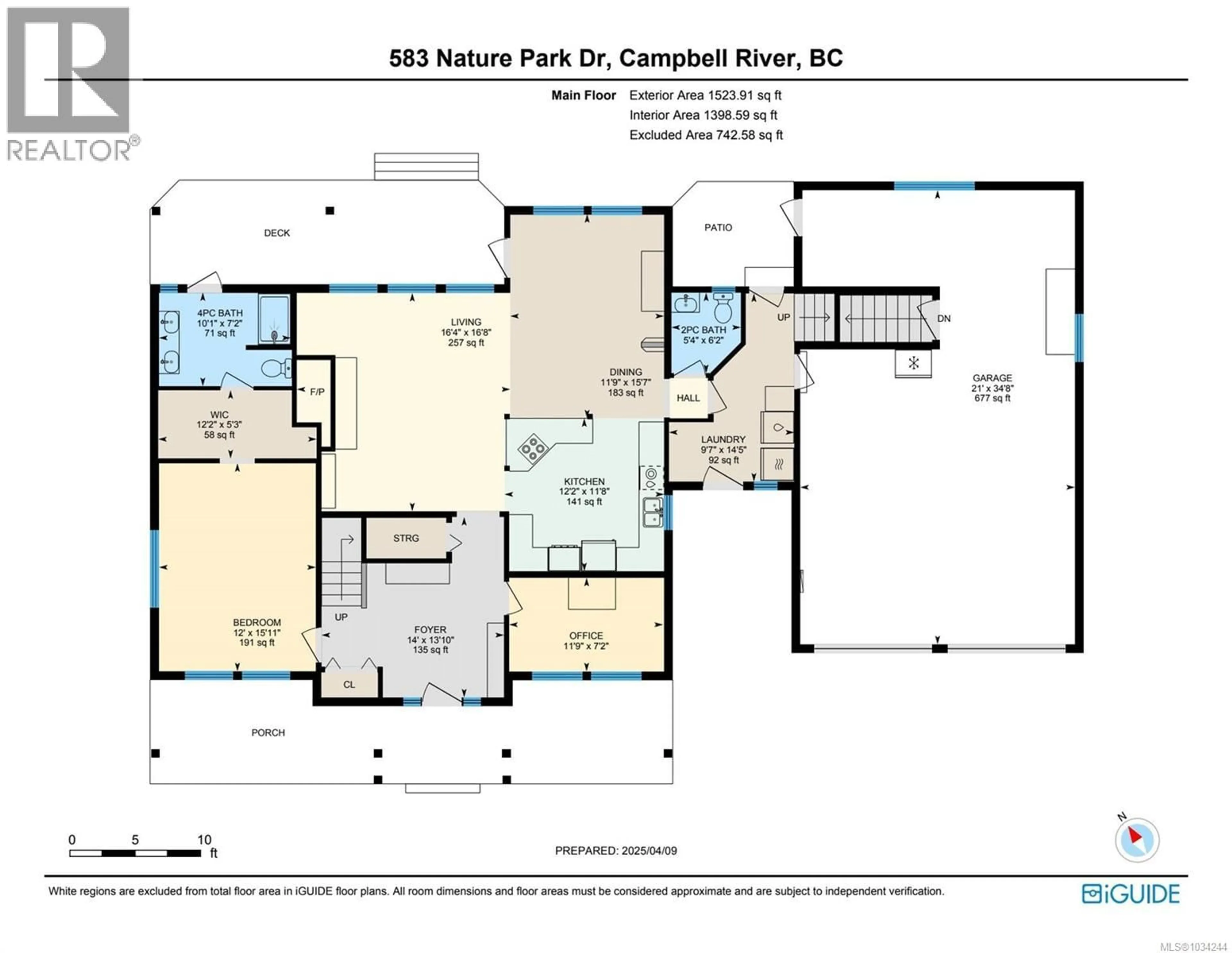 Floor plan for 583 NATURE PARK DRIVE, Campbell River British Columbia V9W7Z9