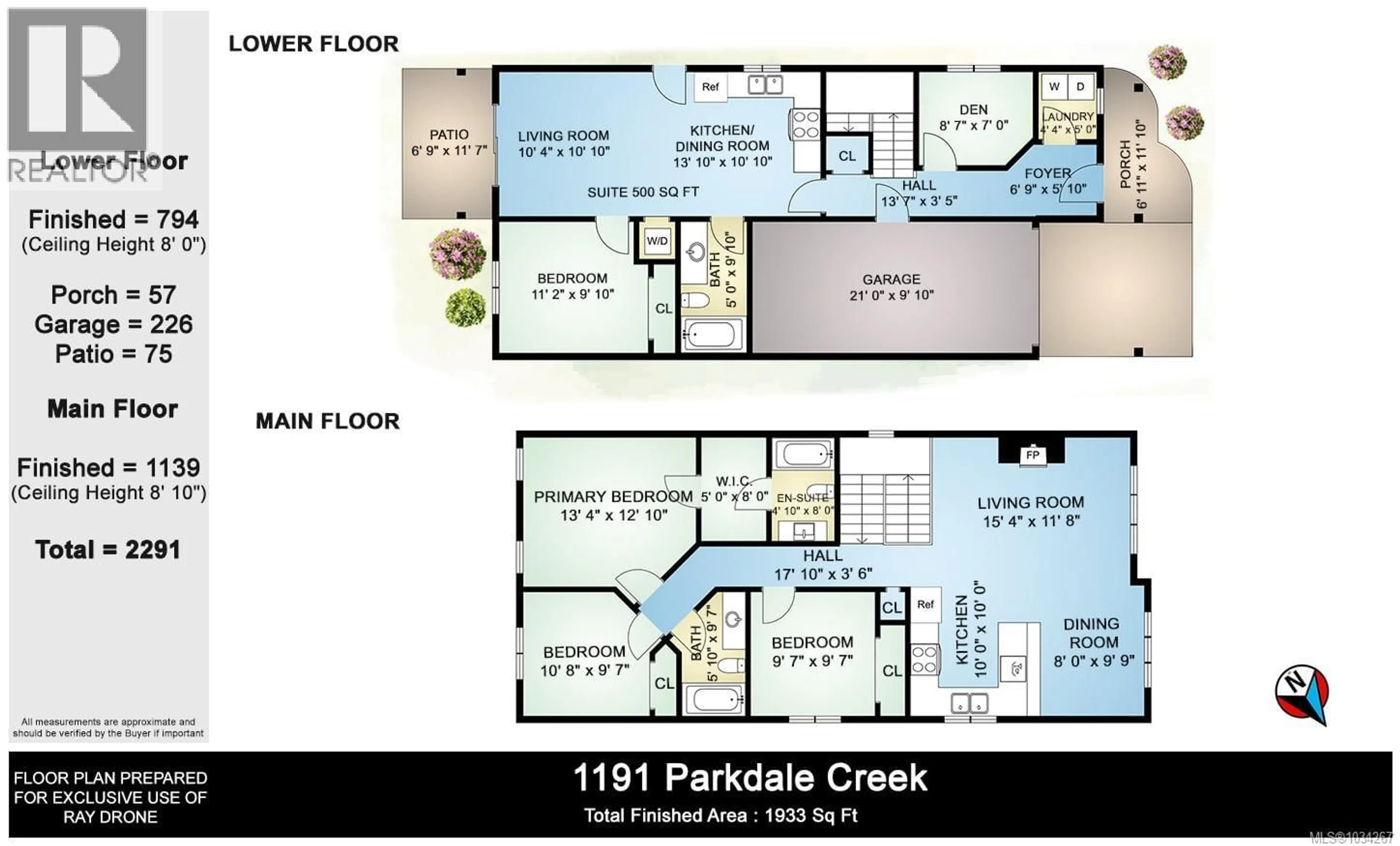 Floor plan for 1191 PARKDALE CREEK GARDENS, Langford British Columbia V9B4G9