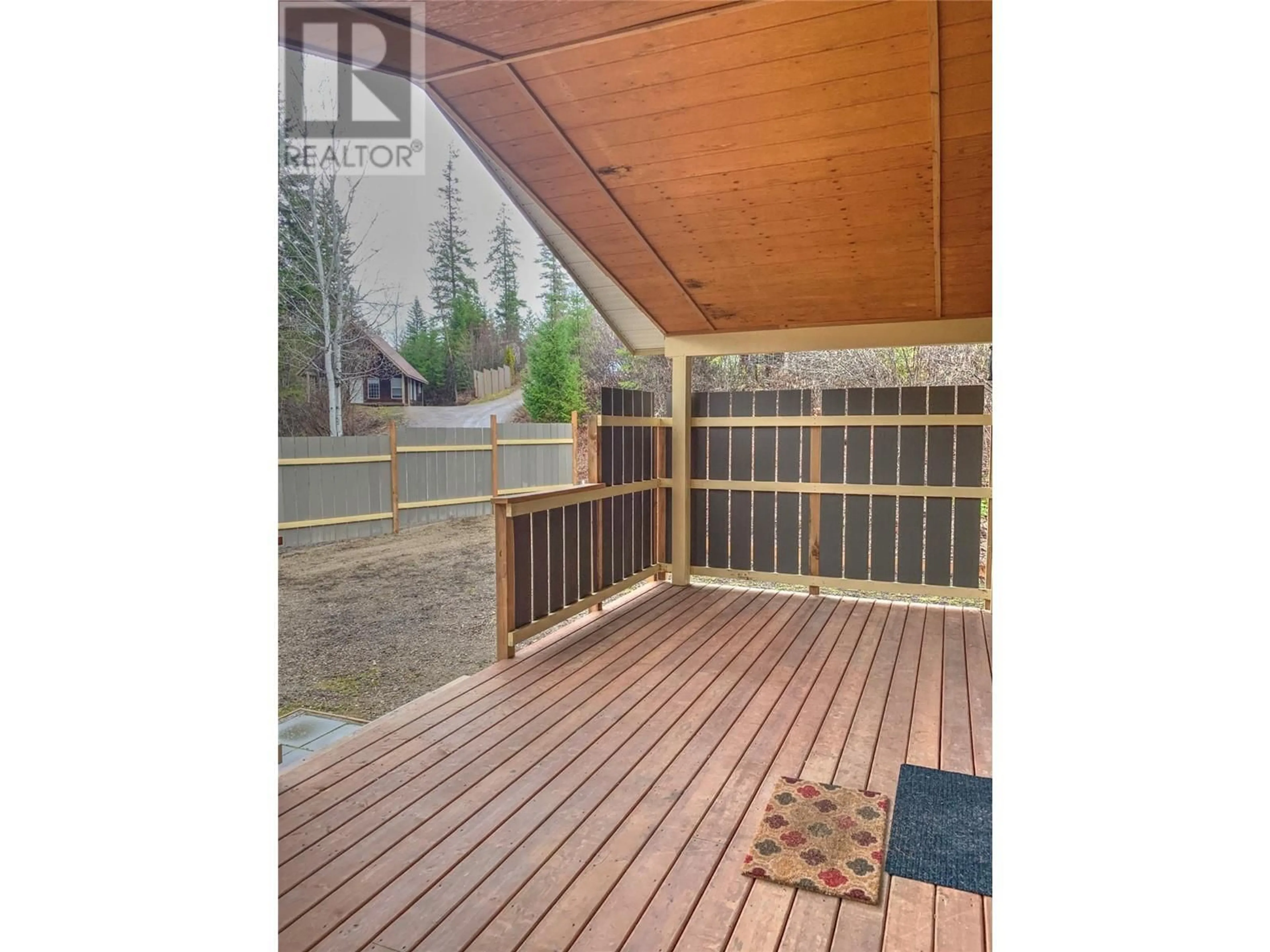 Patio, forest/trees view for 5541 DUCKSWAY ROAD, Winlaw British Columbia V0G2J0