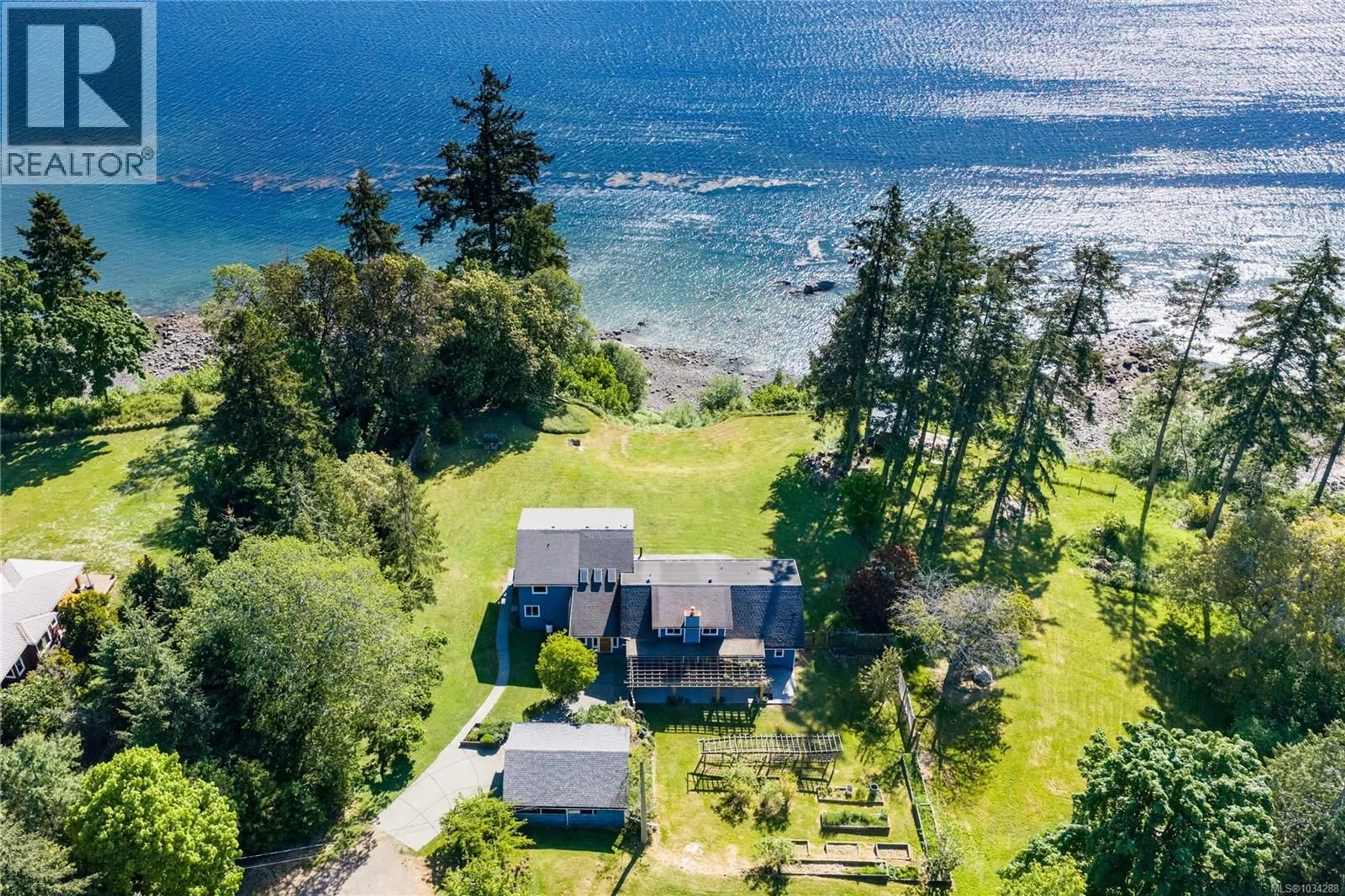 A pic from outside/outdoor area/front of a property/back of a property/a pic from drone, water/lake/river/ocean view for 1560 BREBBER ROAD, Nanaimo British Columbia V9R5K2