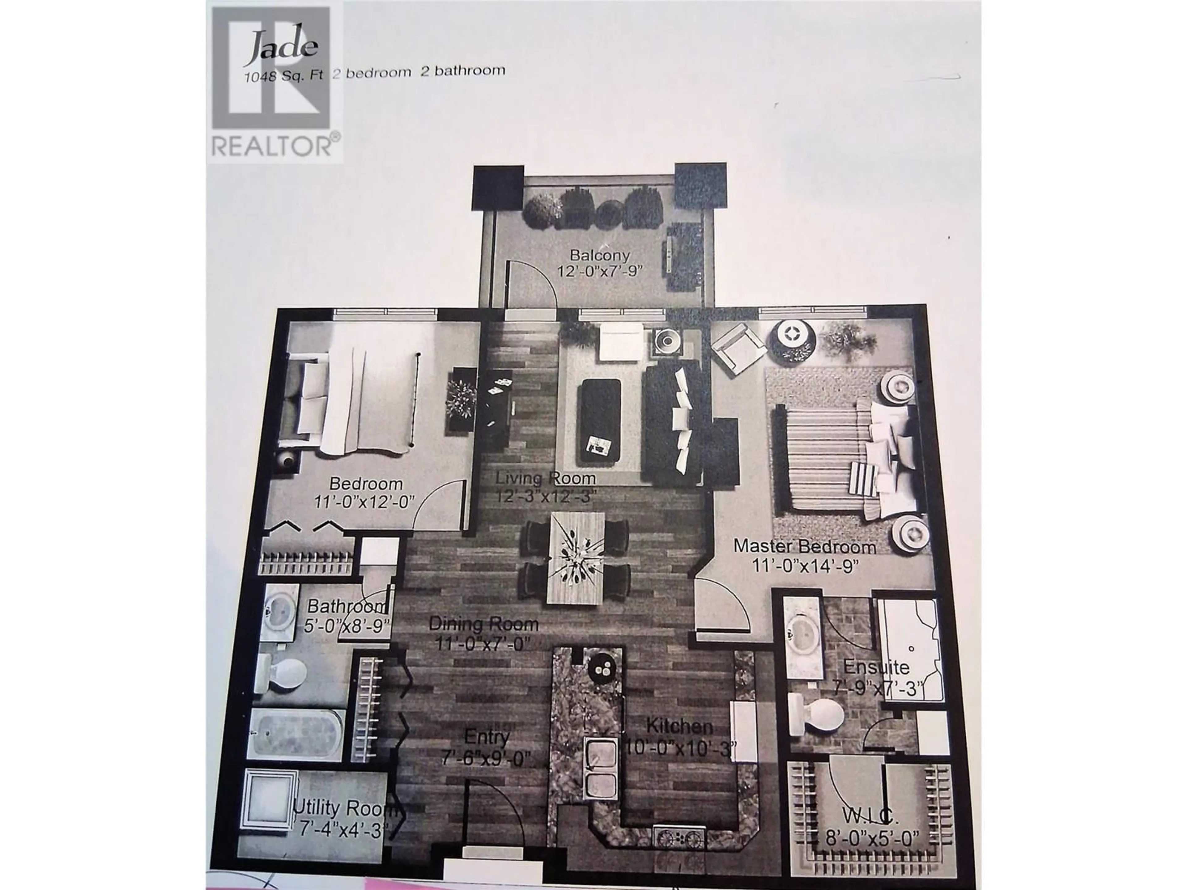 Floor plan for 505 - 3645 CARRINGTON ROAD, West Kelowna British Columbia V4T3G9