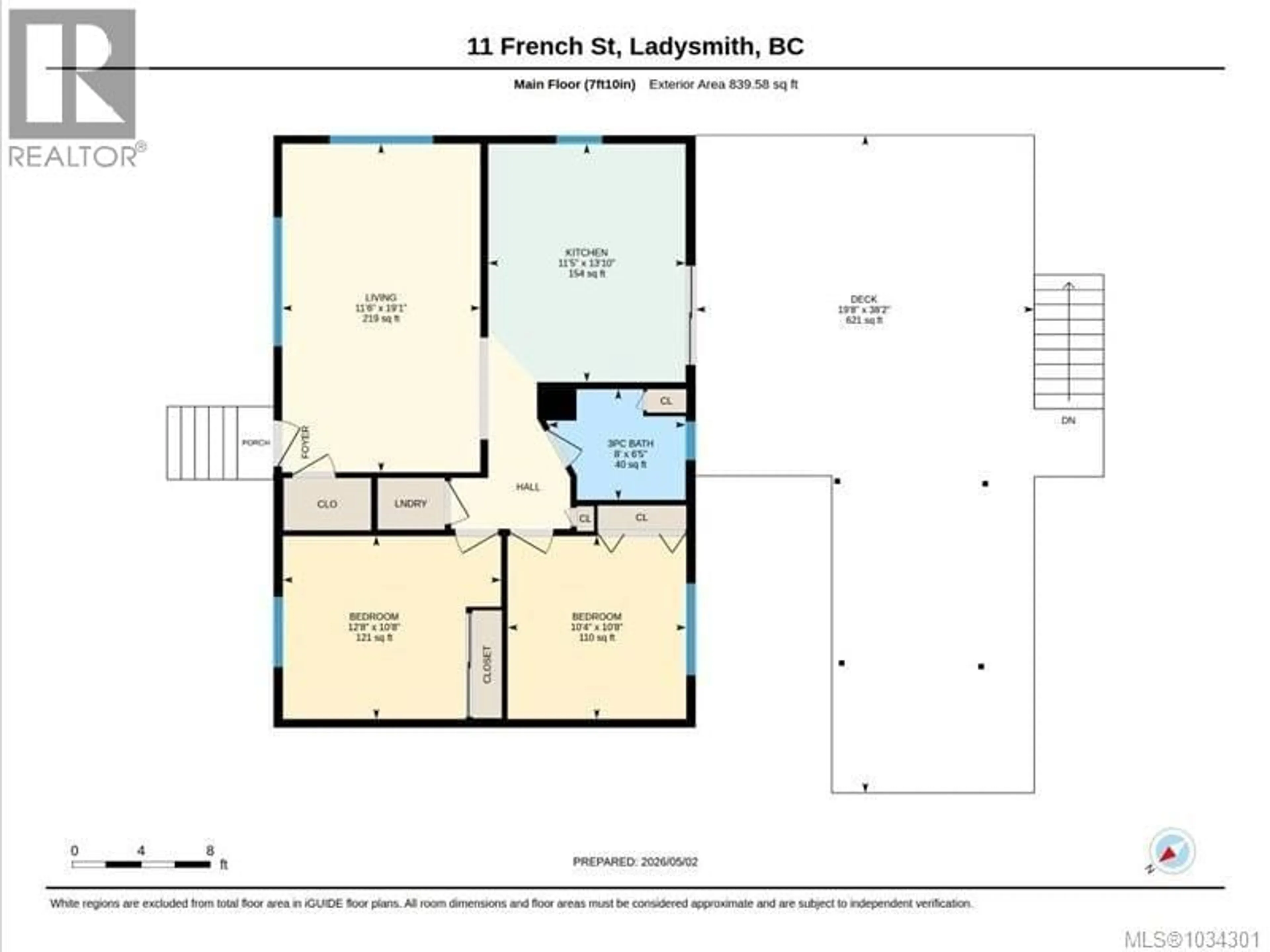 Floor plan for 11 FRENCH STREET, Ladysmith British Columbia V9G1A1