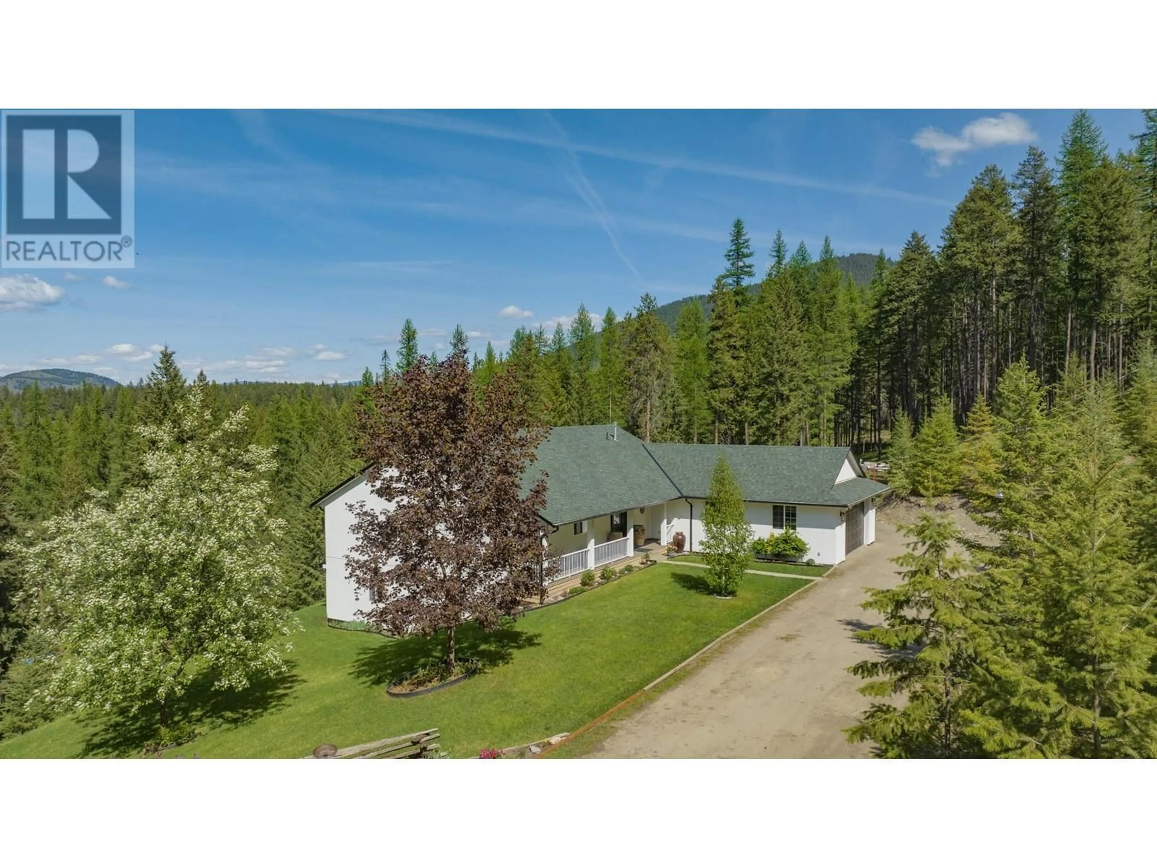 A pic from outside/outdoor area/front of a property/back of a property/a pic from drone, unknown for 209 HORNER ROAD, Lumby British Columbia V0E2G7