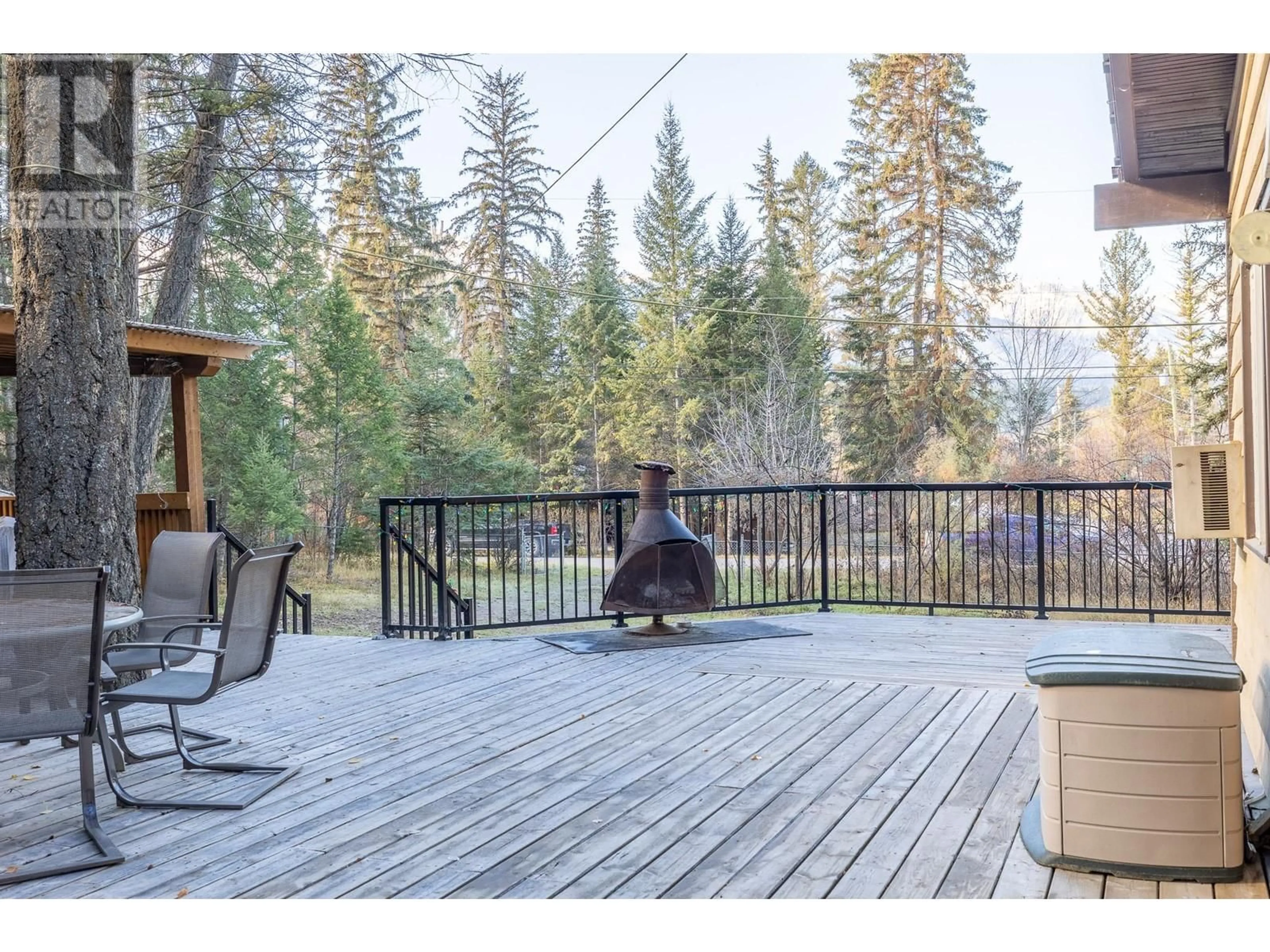 Patio, forest/trees view for 4736 COPPER CRESCENT, Windermere British Columbia V0B2L2