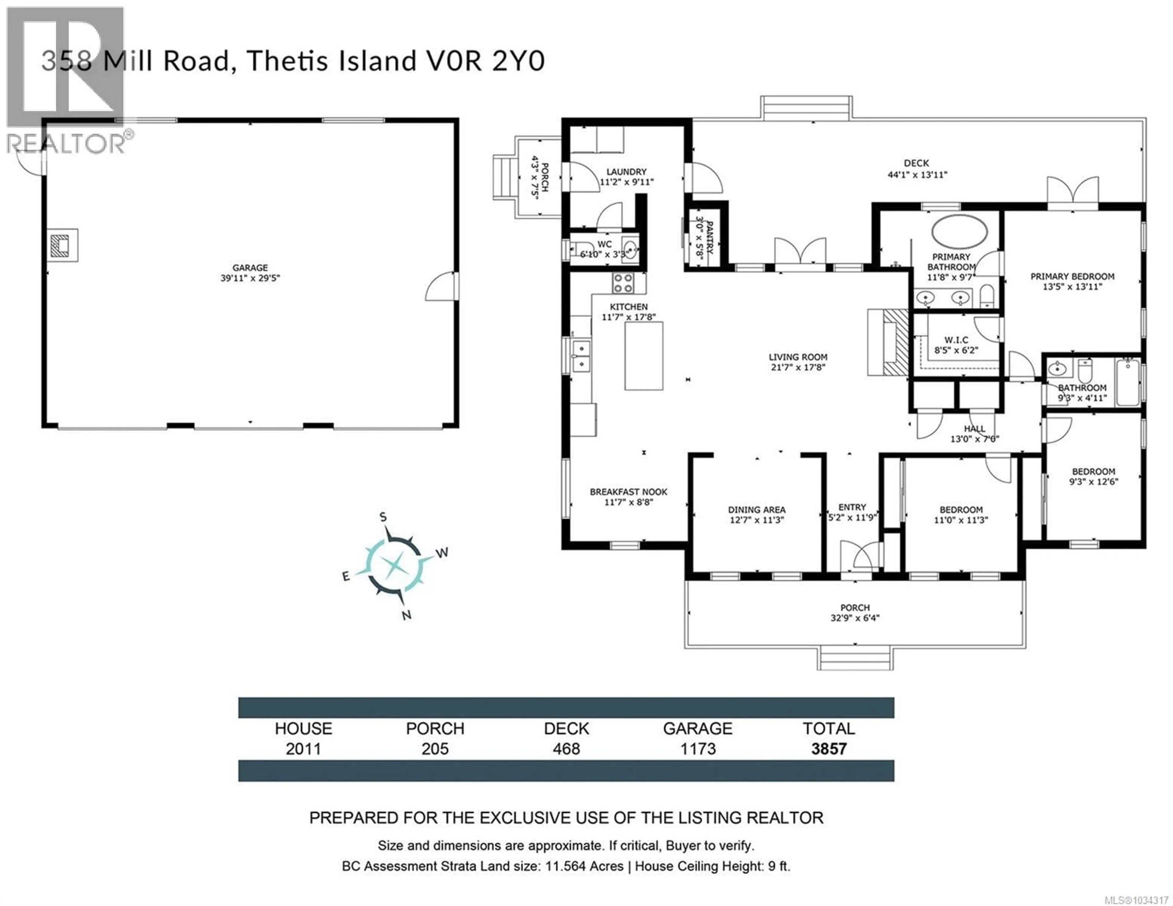 Floor plan for 358 MILL ROAD, Thetis Island British Columbia V0R2Y0