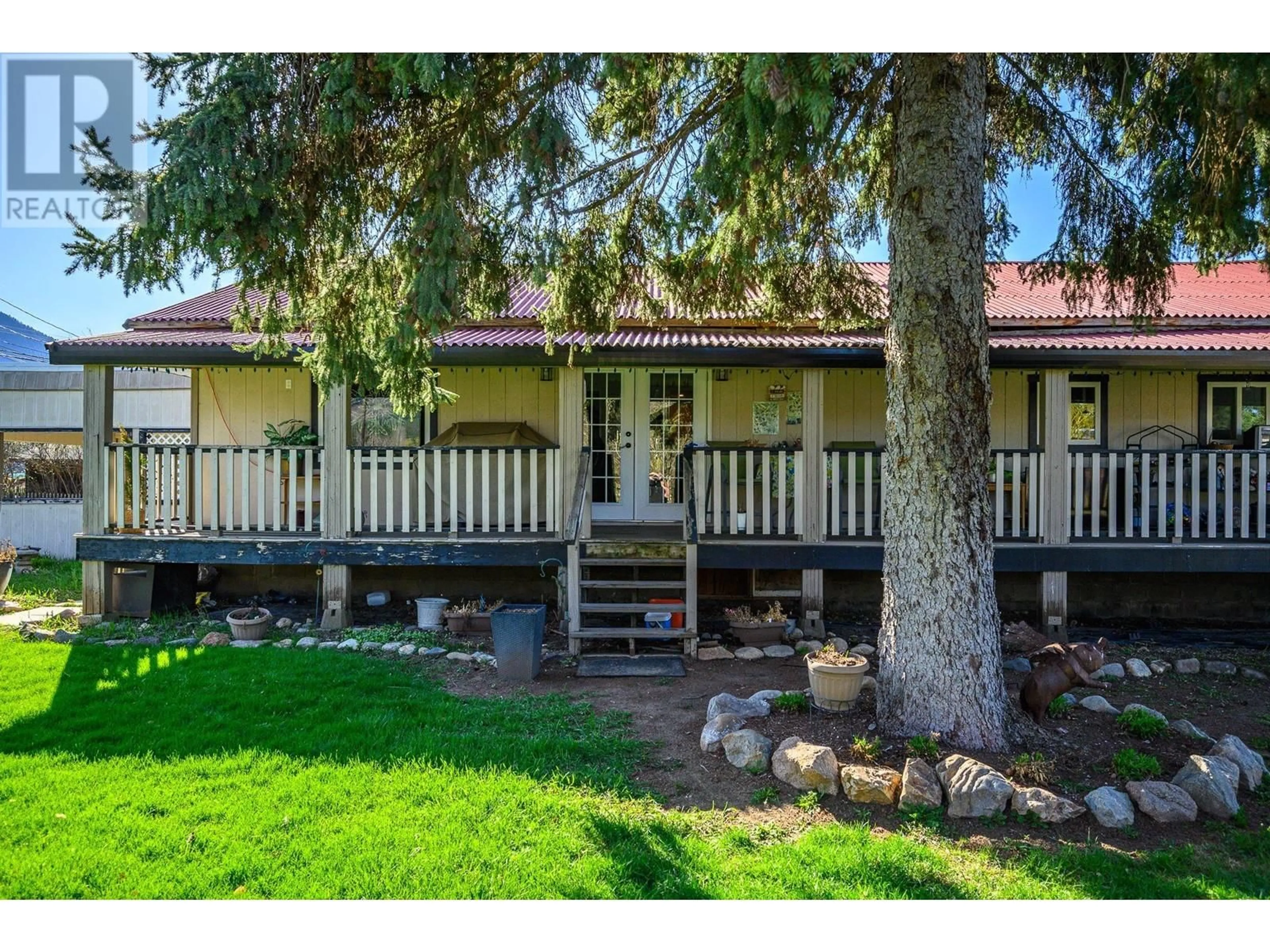 A pic from outside/outdoor area/front of a property/back of a property/a pic from drone, street for 585 WHITEVALE ROAD, Lumby British Columbia V0E2G7