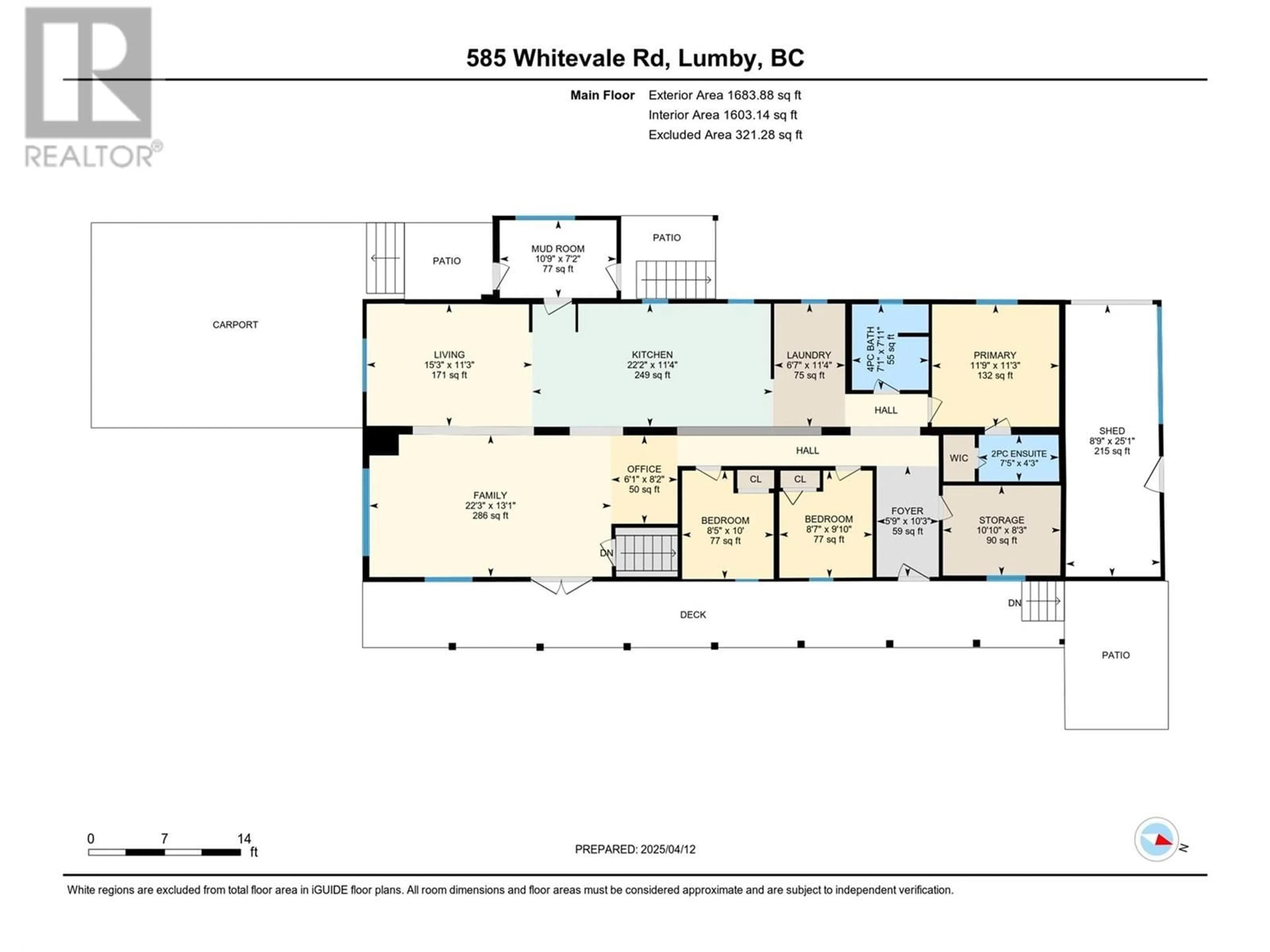 Floor plan for 585 WHITEVALE ROAD, Lumby British Columbia V0E2G7
