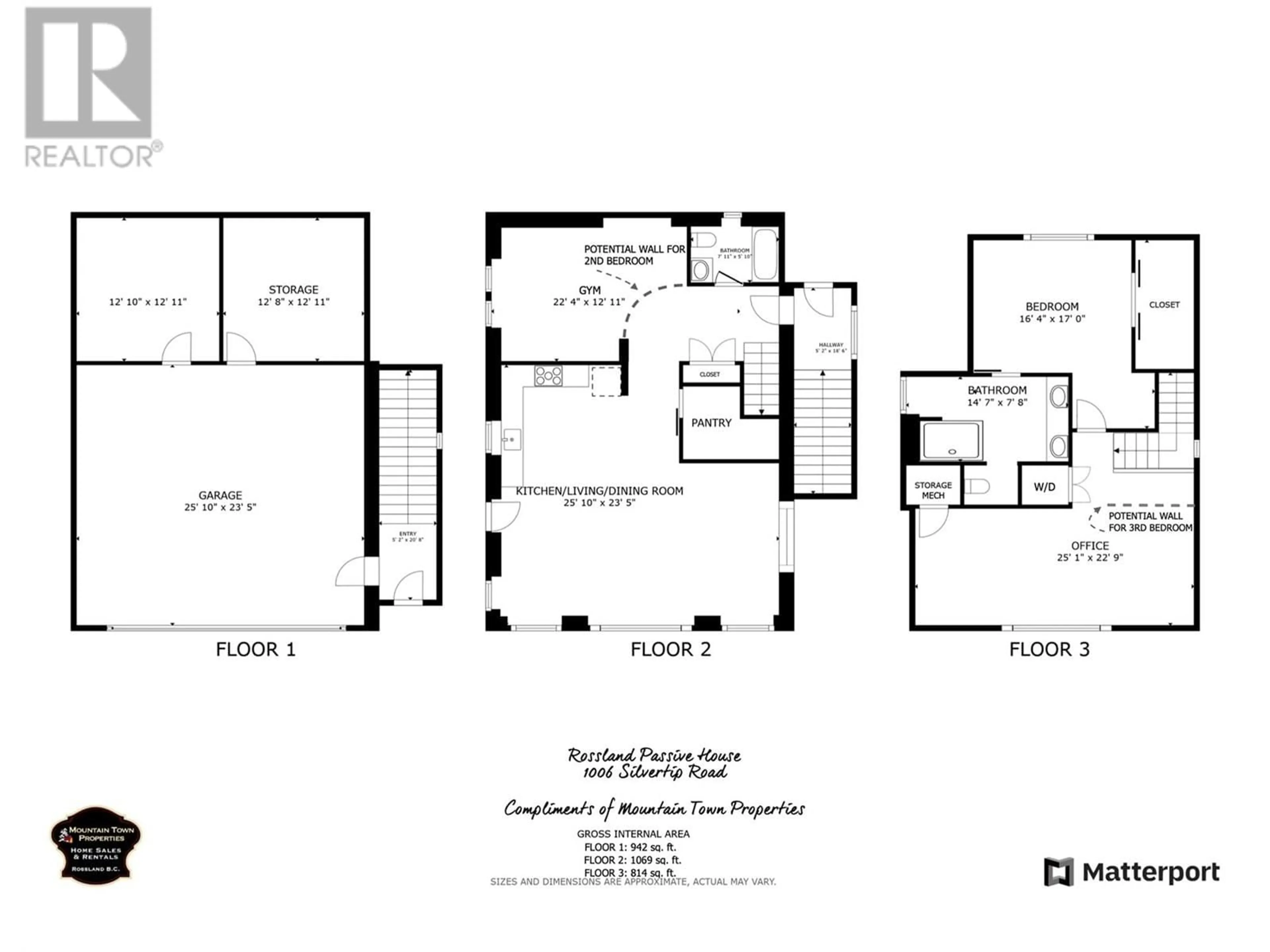 Floor plan for 1006 SILVERTIP ROAD, Rossland British Columbia V0G1Y0