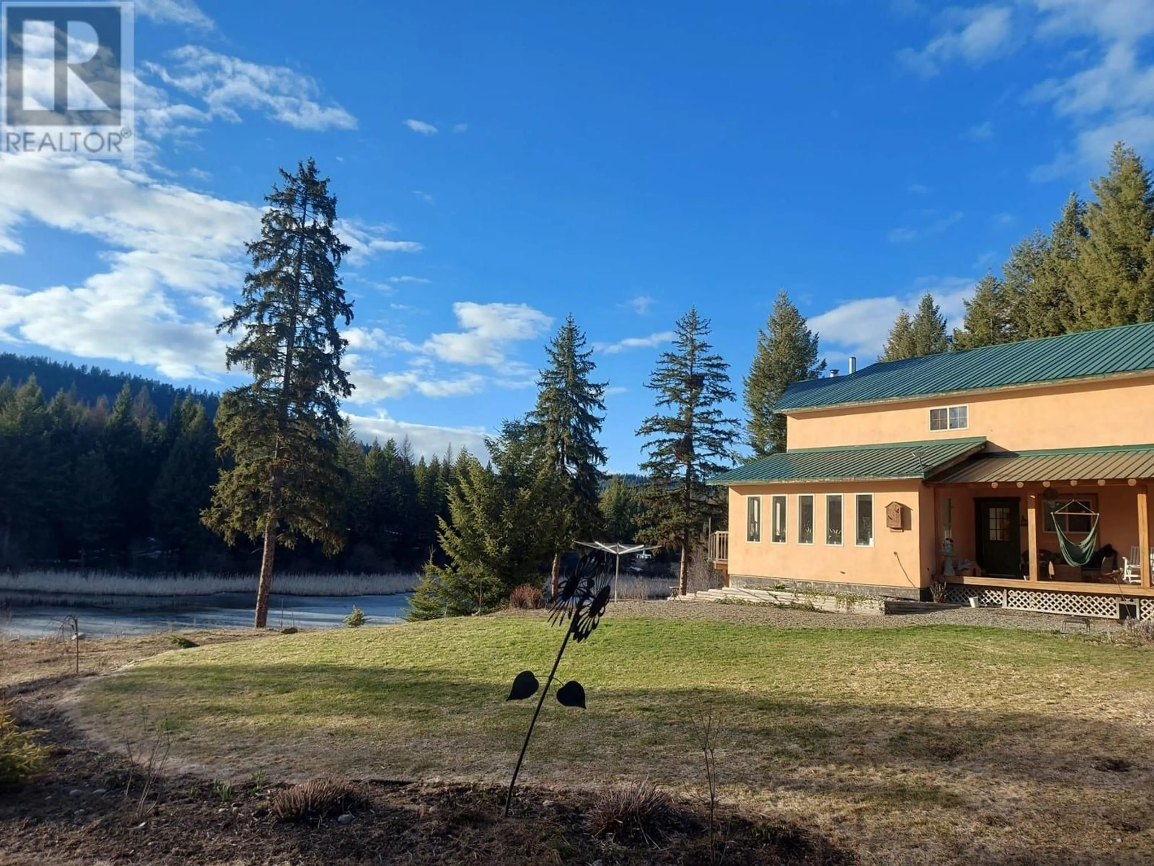 A pic from outside/outdoor area/front of a property/back of a property/a pic from drone, mountain view for 1770 JOHNSTONE CREEK ROAD WEST, Rock Creek British Columbia V0H1Y0