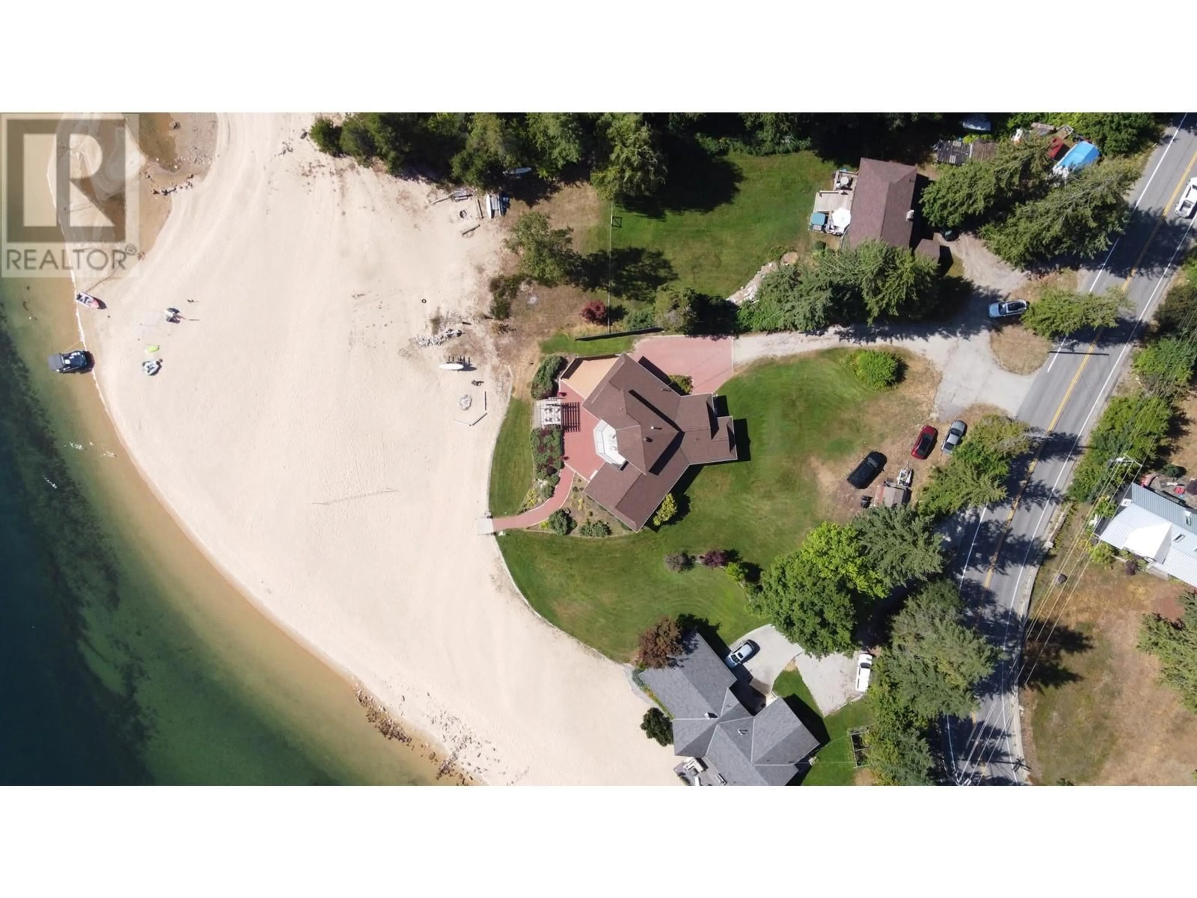 A pic from outside/outdoor area/front of a property/back of a property/a pic from drone, water/lake/river/ocean view for 2194 3A HIGHWAY, Nelson British Columbia V1L6K5