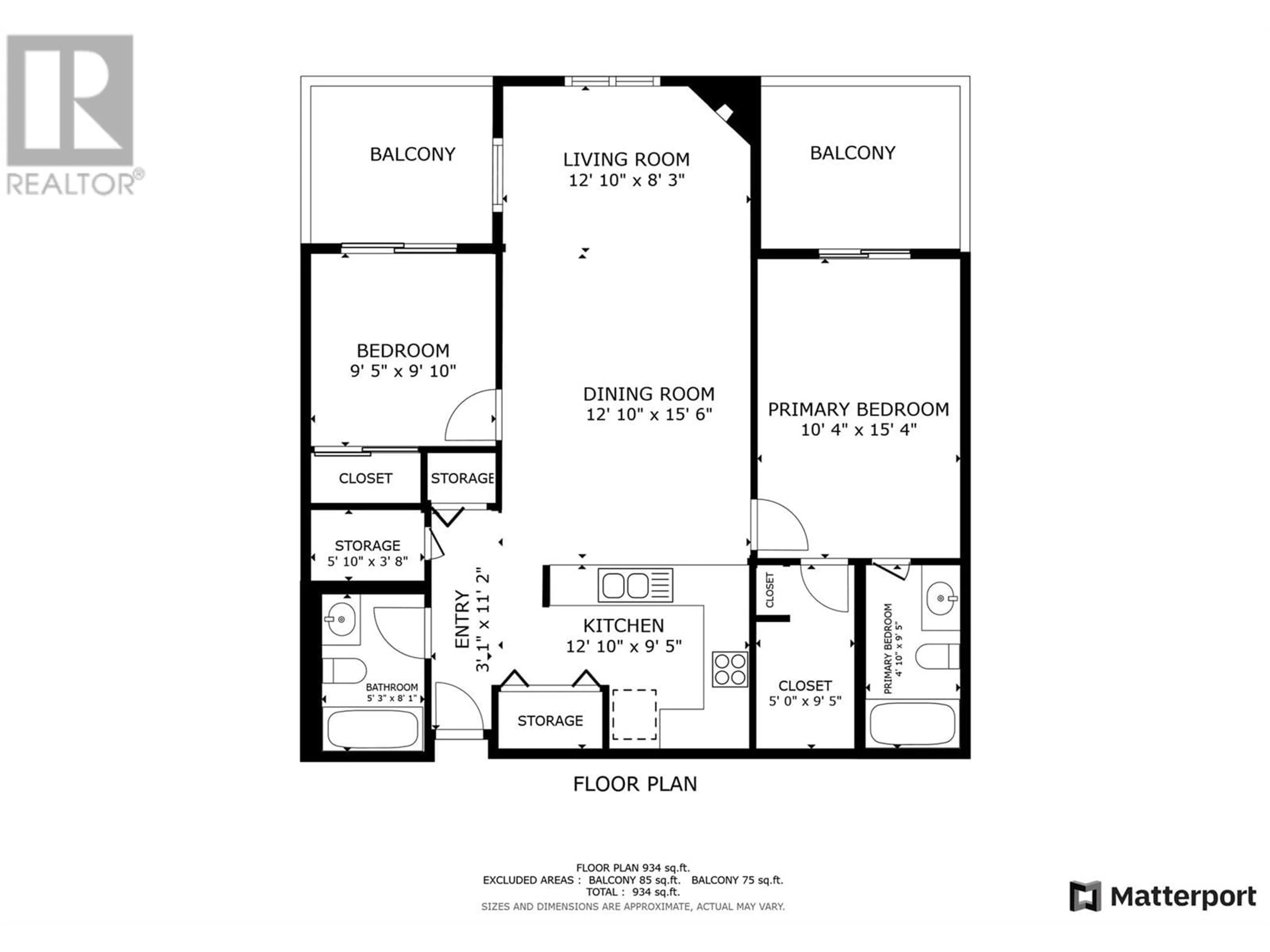 Floor plan for 203 - 7600 COTTONWOOD DRIVE, Osoyoos British Columbia V0H1V3