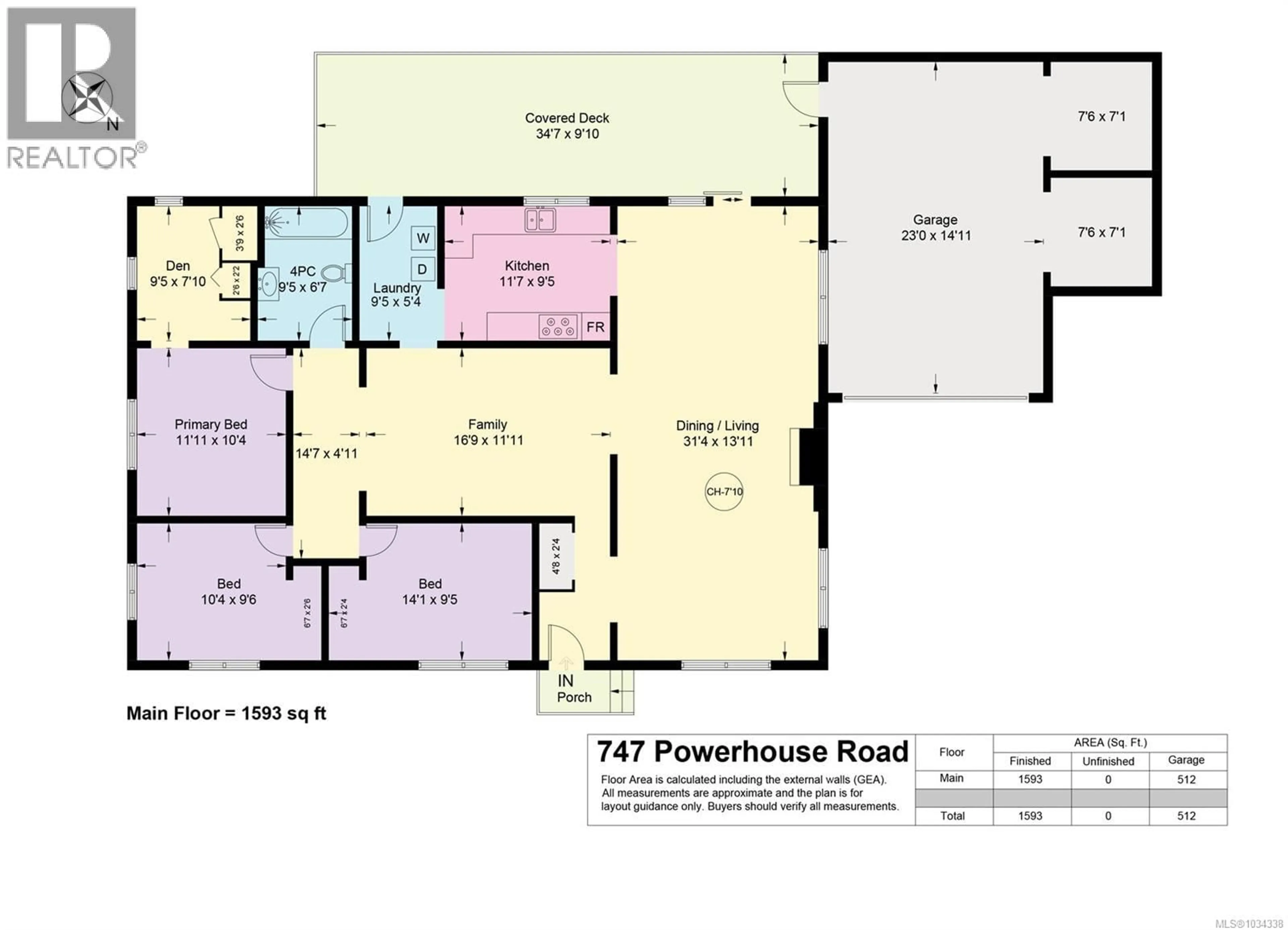 Floor plan for 747 POWERHOUSE ROAD, Courtenay British Columbia V9N9L1