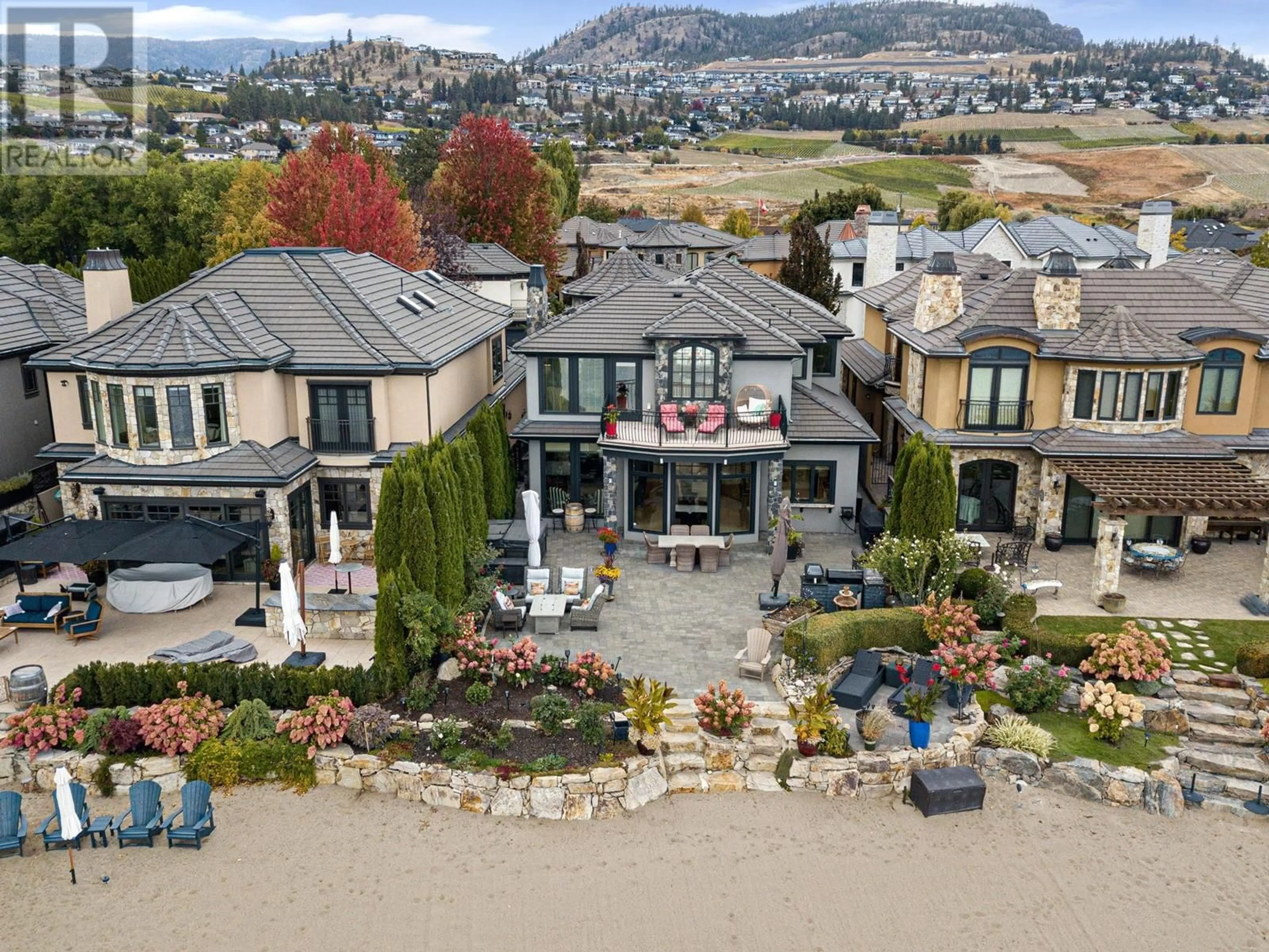 A pic from outside/outdoor area/front of a property/back of a property/a pic from drone, mountain view for 3681 GREEN BAY LANDING, West Kelowna British Columbia V4T2B7