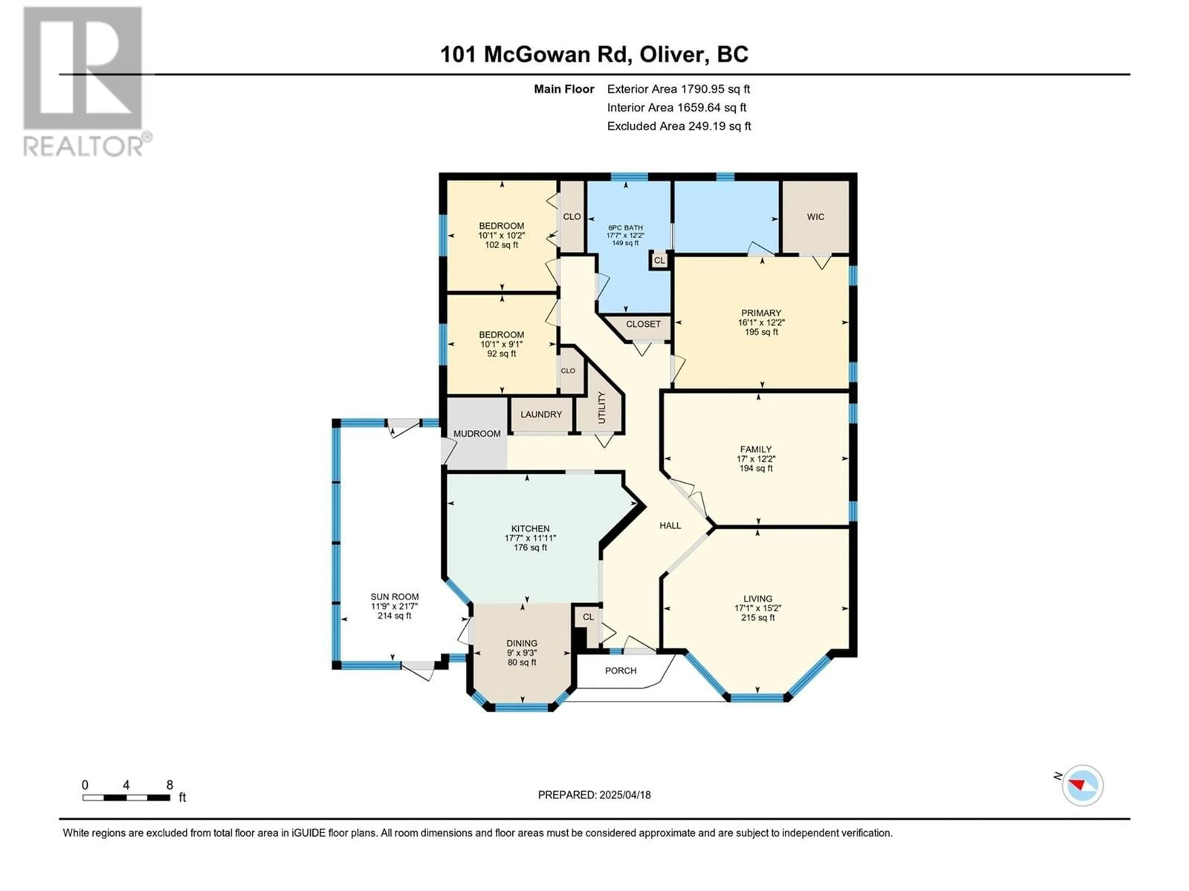 Floor plan for 101 MCGOWAN ROAD, Oliver British Columbia V0H1T2