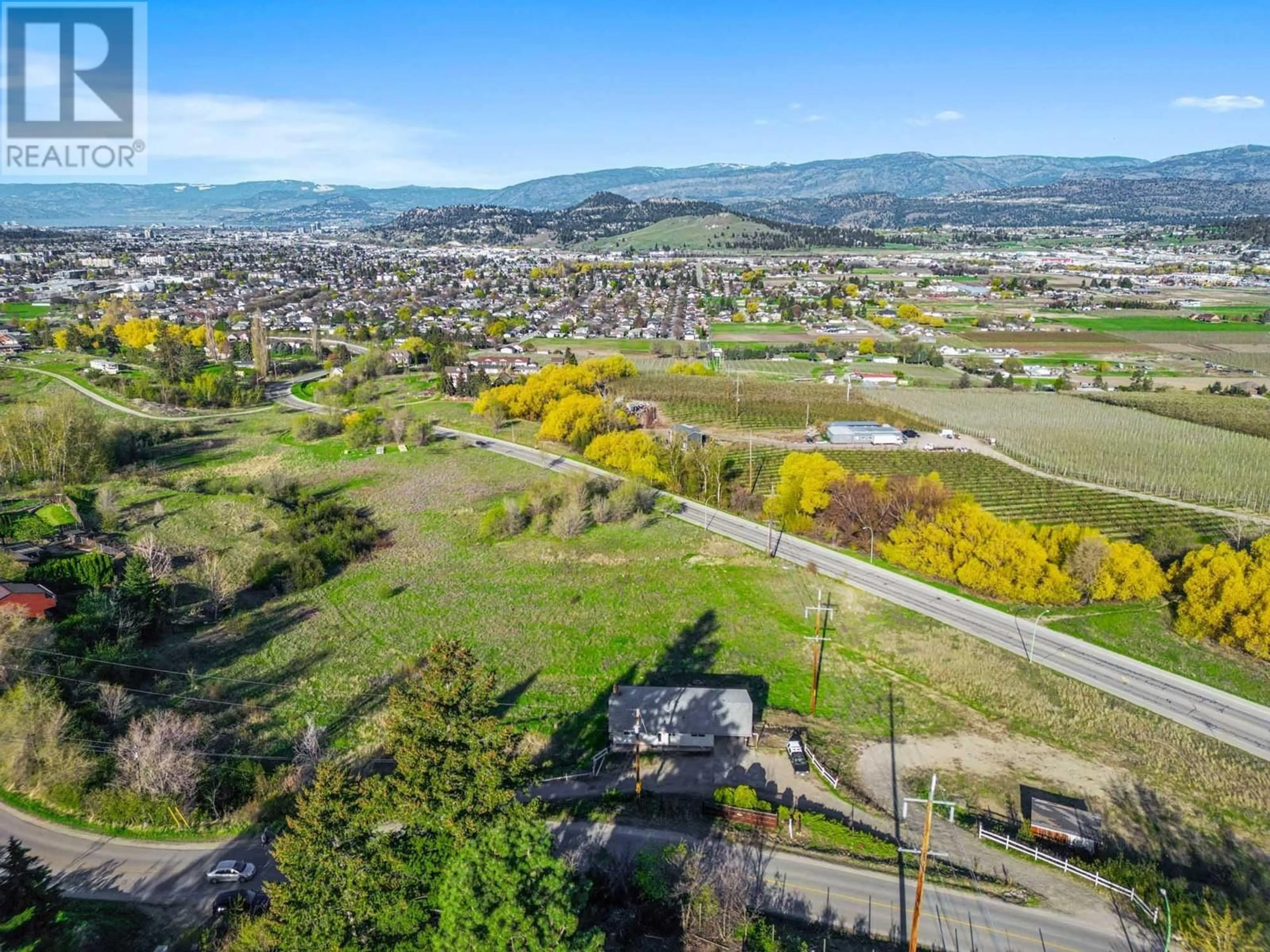 A pic from outside/outdoor area/front of a property/back of a property/a pic from drone, mountain view for 1460 GIBSON ROAD, Kelowna British Columbia V1P1B7