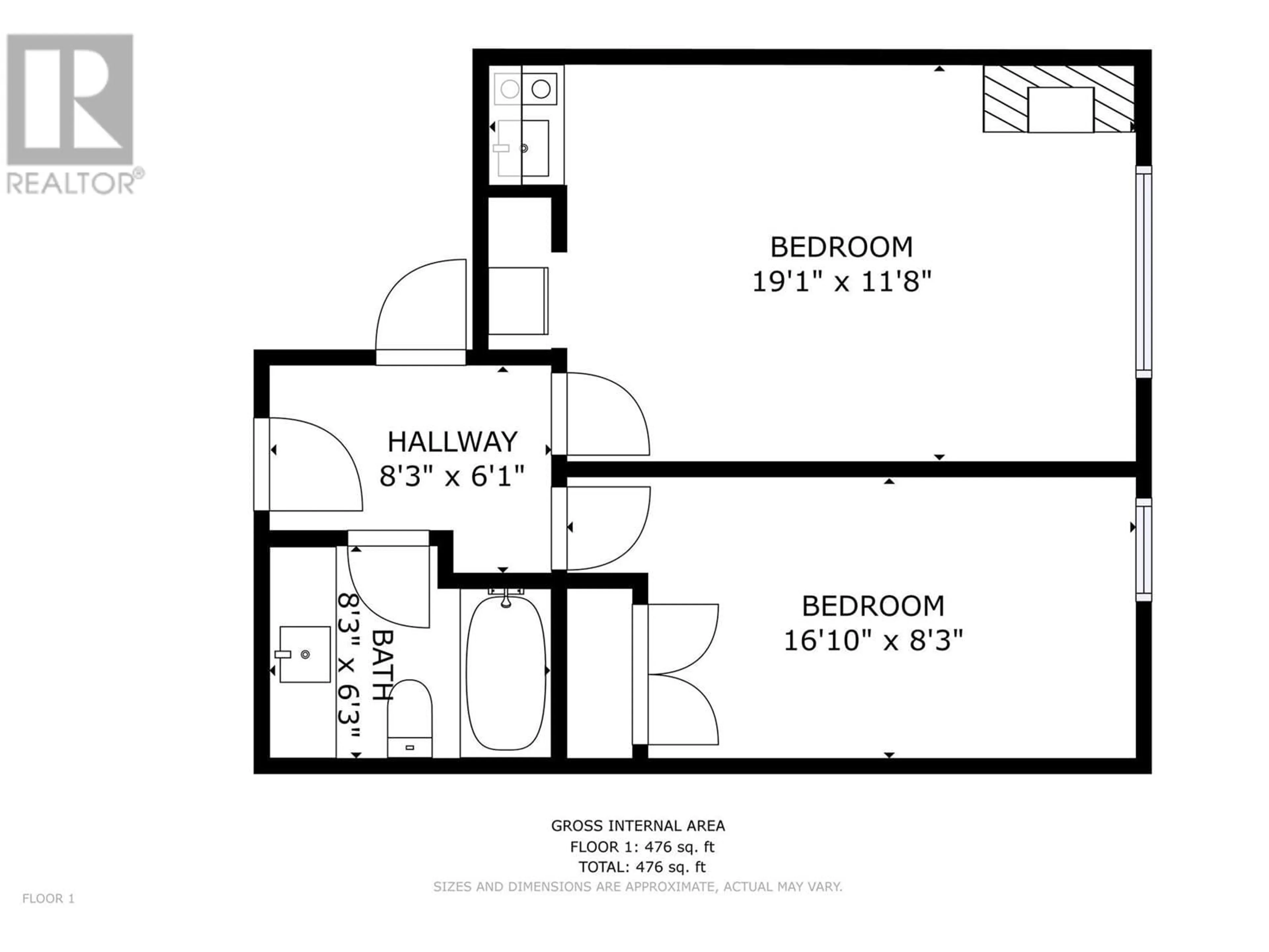 Floor plan for 502 - 7470 PORCUPINE ROAD, Big White British Columbia V1P1P3